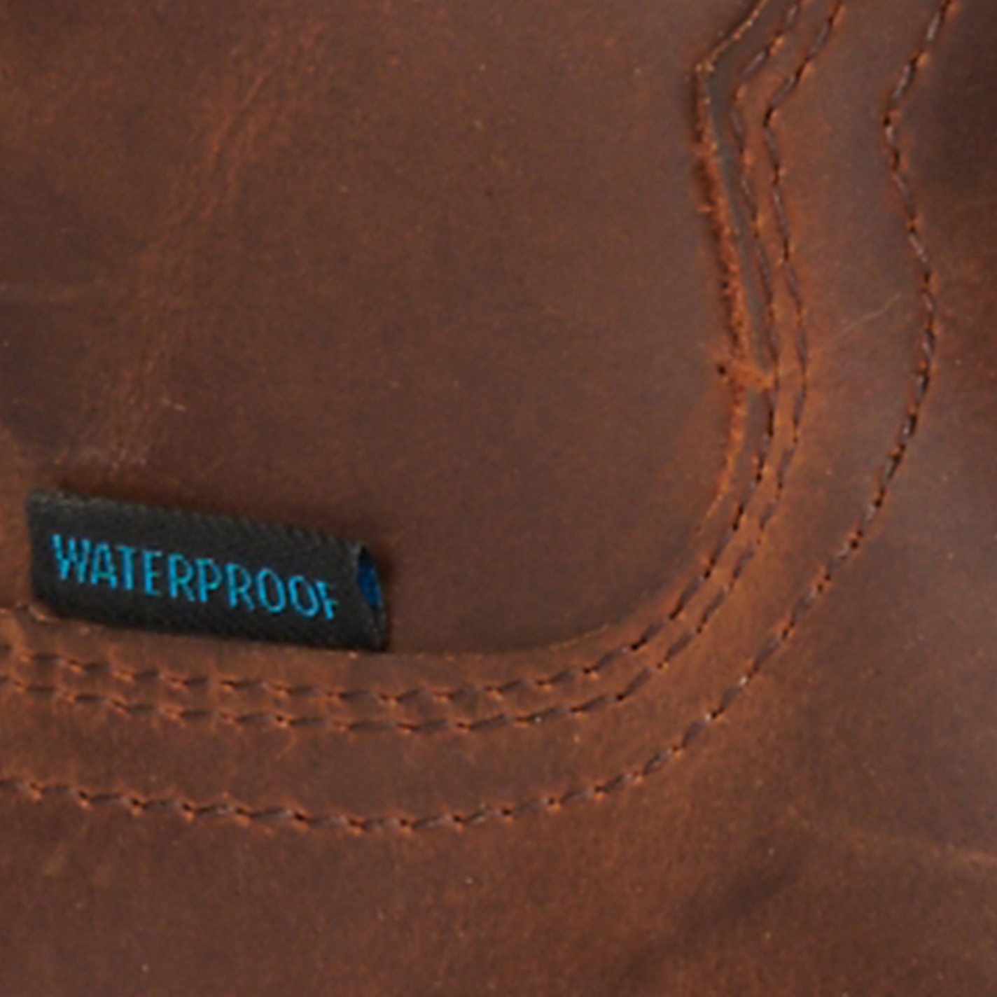 Ariat Women's Anthem Patriot H2O Distressed Brown Embroidered Flag Waterproof Square Toe Cowboy Boot - Image 1