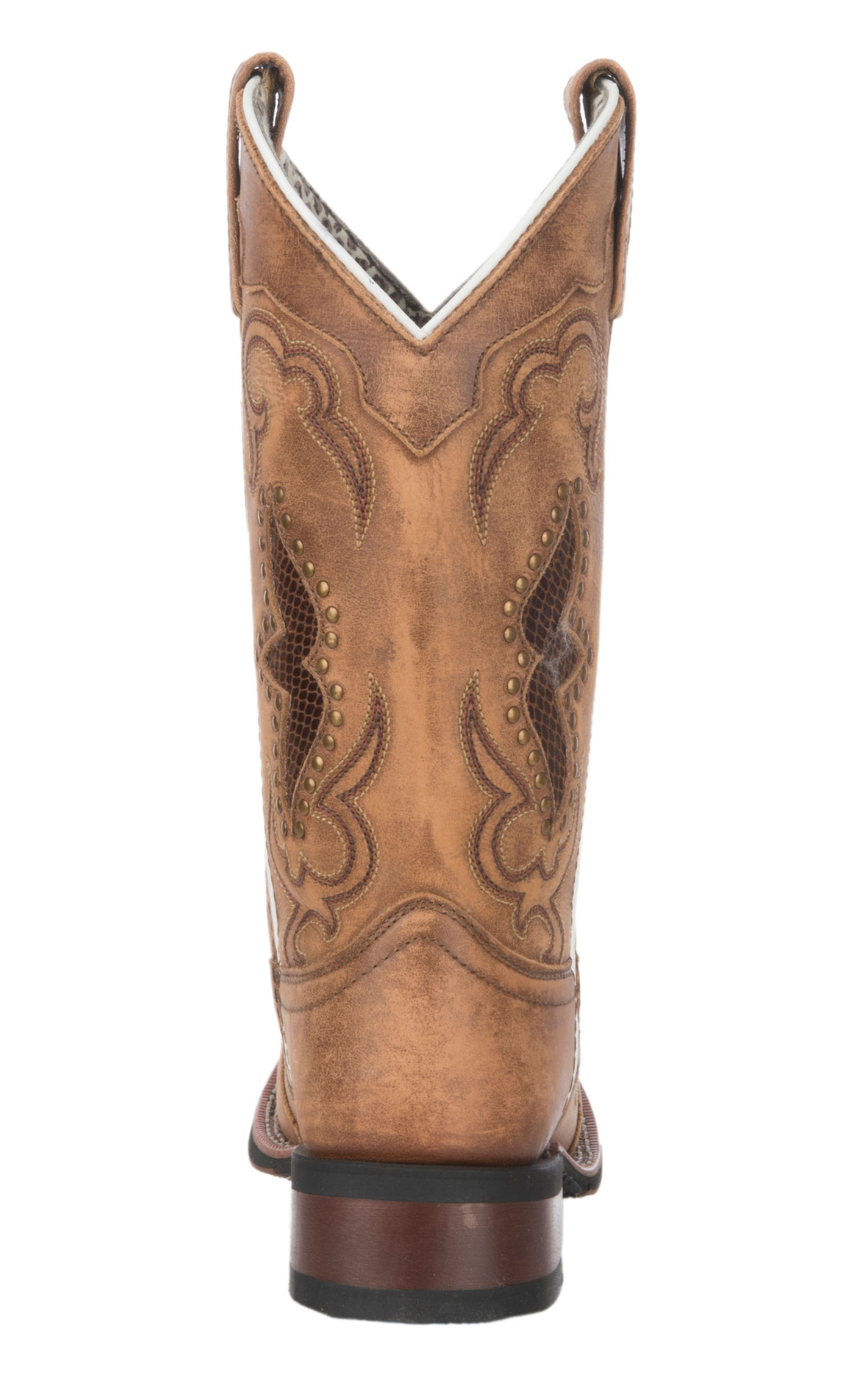 Laredo Women's Spellbound Tan Broad Square Toe Cowboy Boots - Image 1