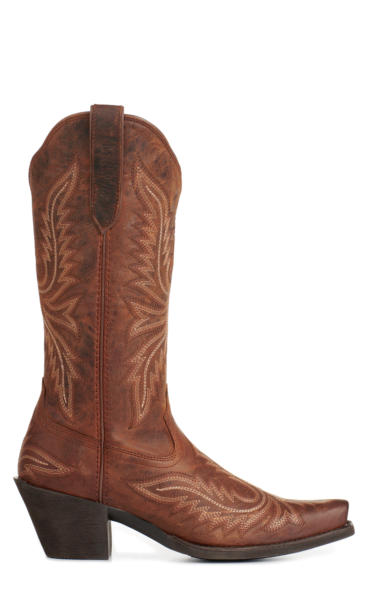 Ariat Women's Round Up Collins Rafter Tan Snip Toe Cowboy Boots - Image 1