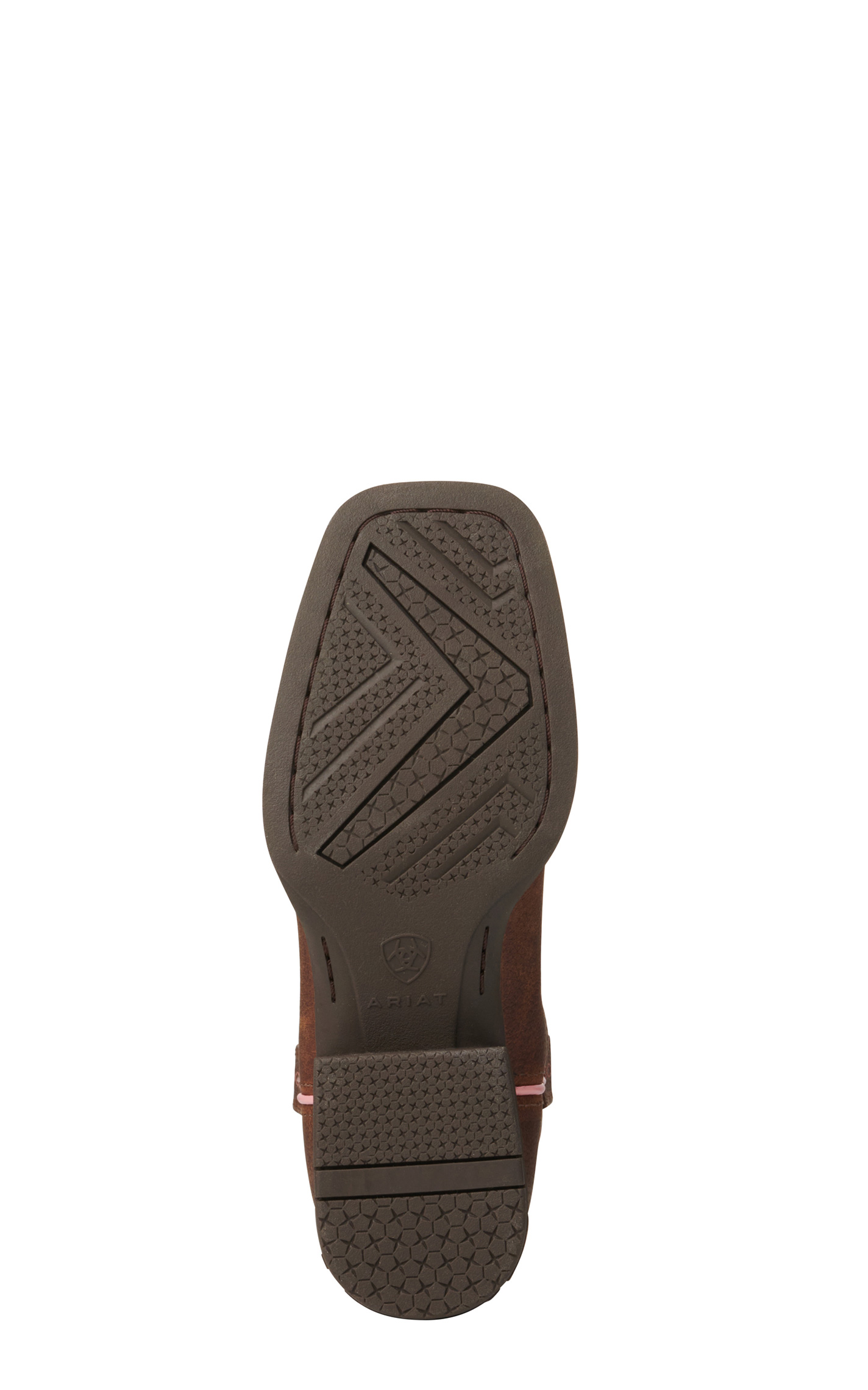 Ariat Youth Firecatcher Rowdy Brown Wide Square Toe Cowboy Boots - Image 1