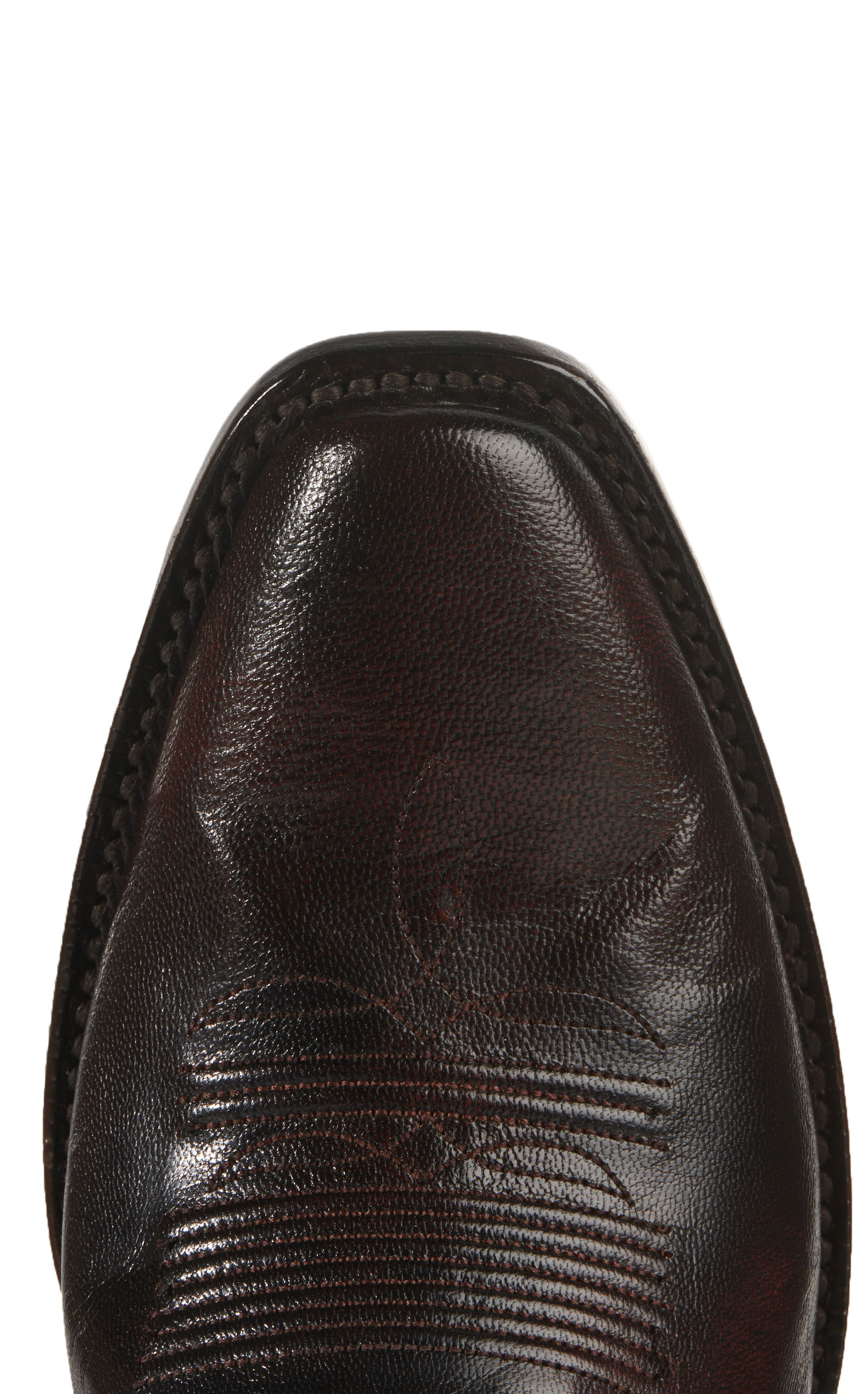Black Jack Men's Brown Brush Off Goat Punchy Square Toe Cowboy Boots - Image 1