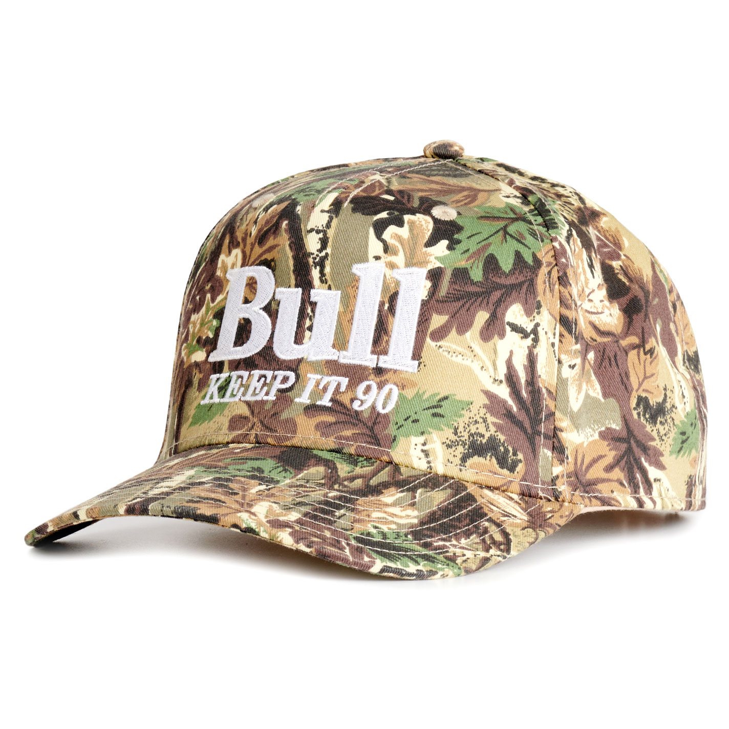 Rodeo Time Dale Brisby White Bull Bud Outdoorsmen Curved Bill Cap - Image 1