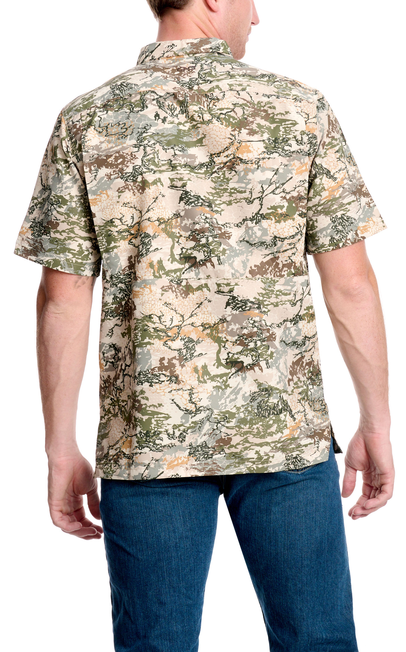 GameGuard Outdoors Men's Camo MicroFiber Fishing Shirt - Image 1