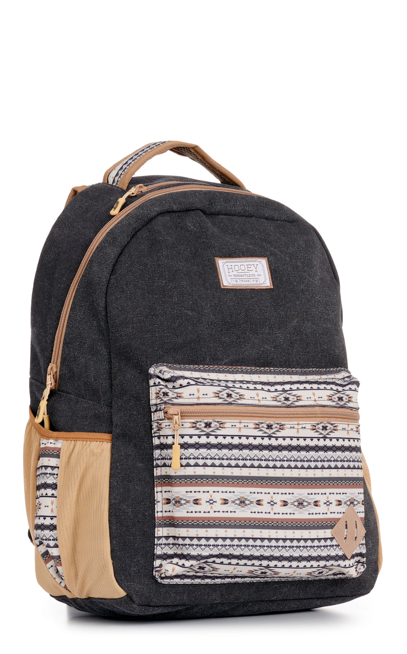 Hooey Recess Charcoal Aztec Print Backpack - Image 1