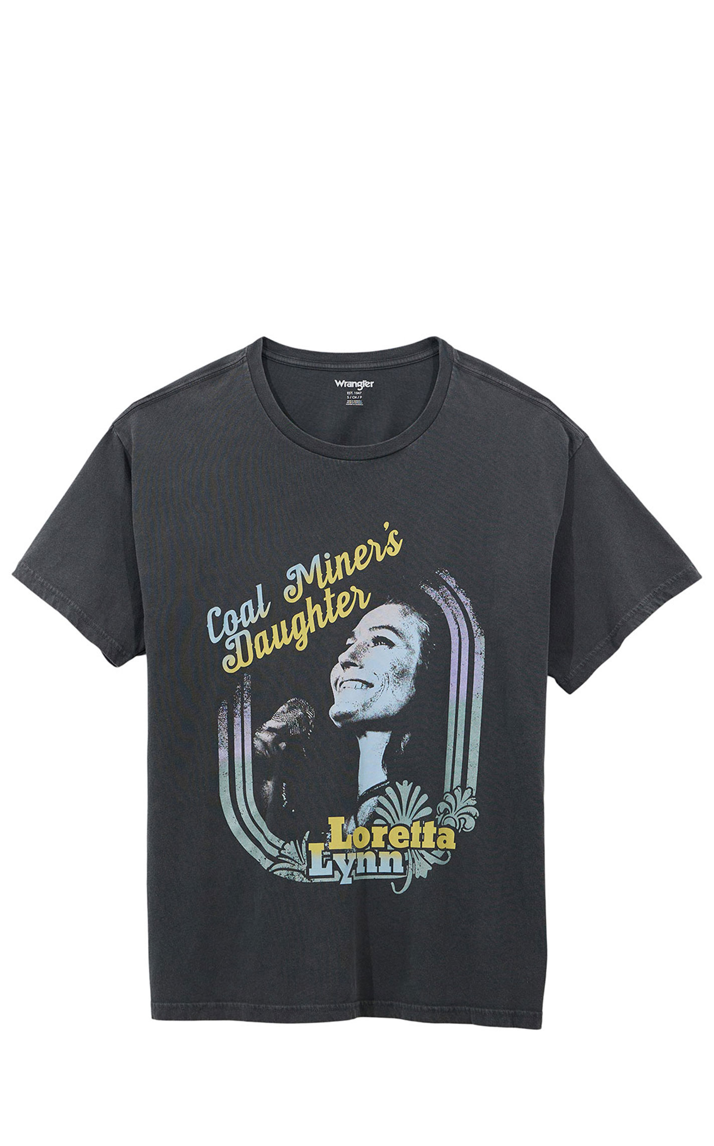 Wrangler Women's Black Coal Miner's Daughter Logo Graphic T-Shirt - Image 1
