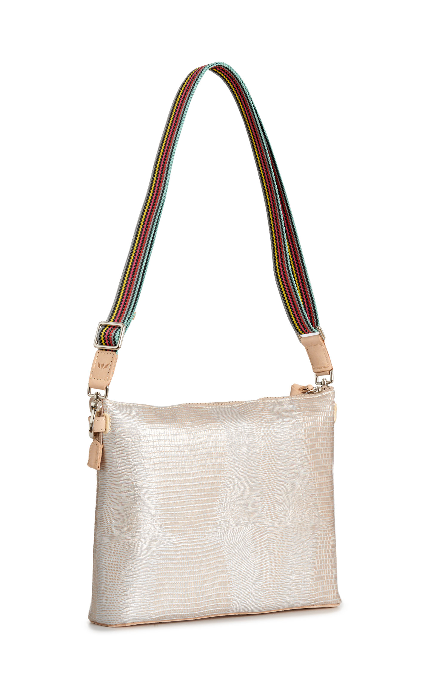 Consuela Celeste Silver Reptile Downtown Crossbody Bag  - Image 1