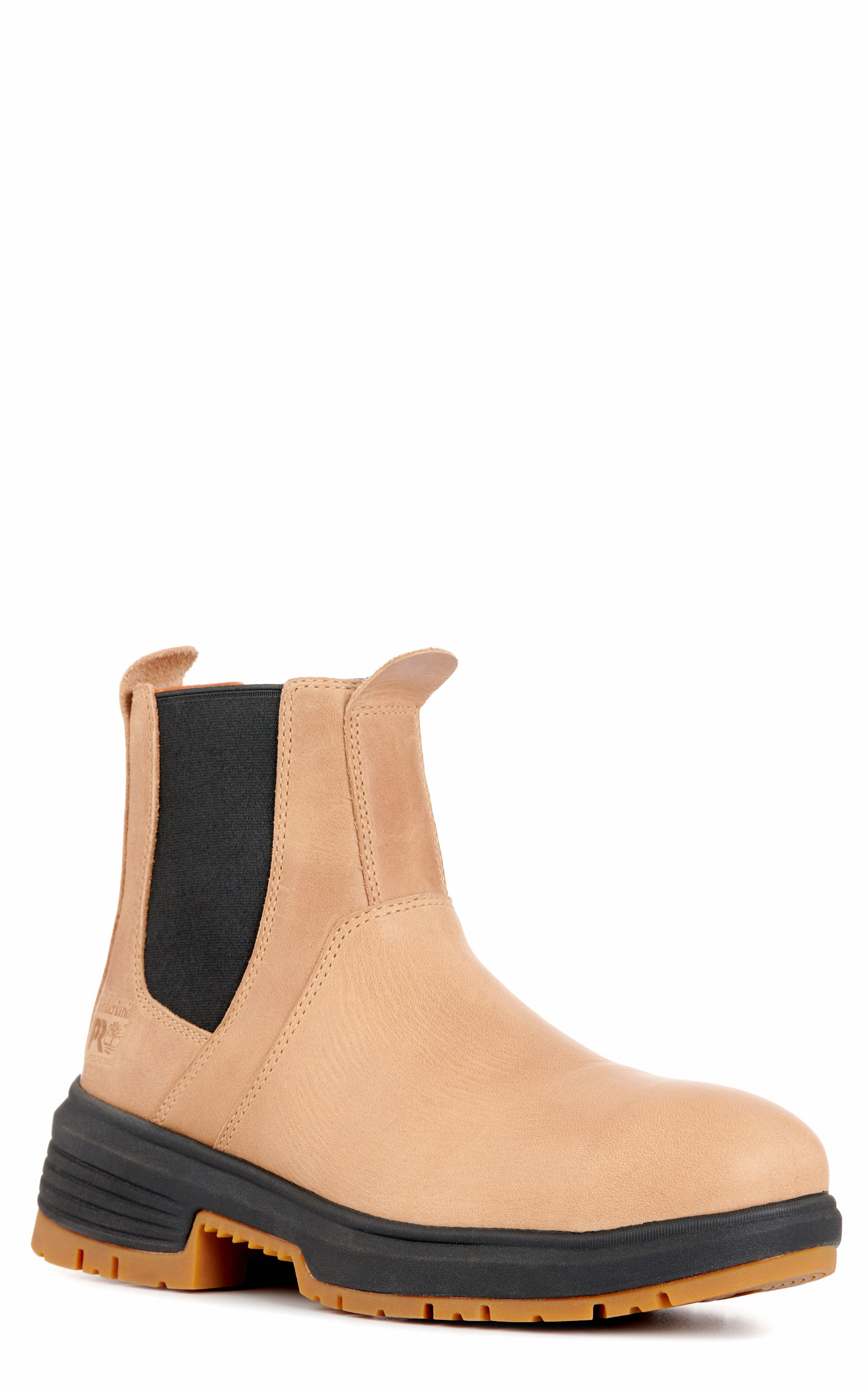 Timberland PRO Women's Birchline Tan Round Composite Toe Chelsea Work Boot - Image 1