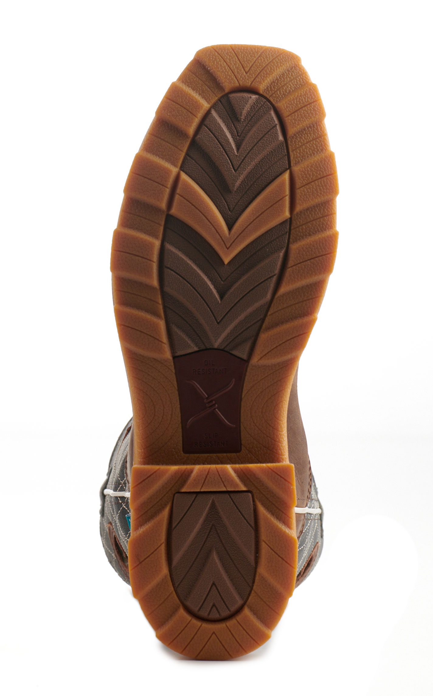 Twisted X Men's Brown and Dark Blue with Cross UltraLite X Wide Square Nano Composite Toe Work Boots - Image 1