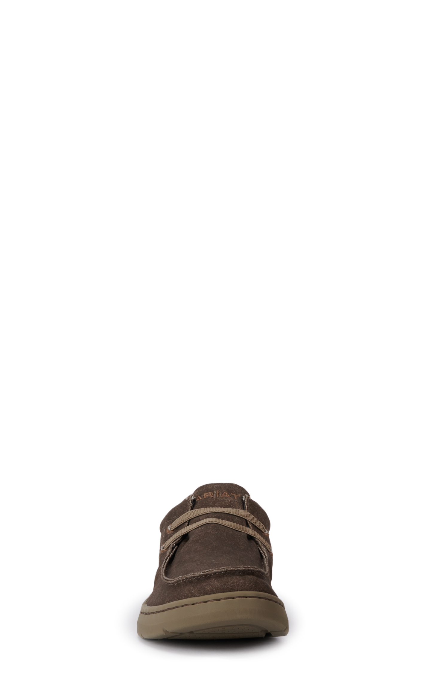 Ariat Men's Hilo Brown Canvas Moc Toe Lace Up Casual Shoe - Image 1
