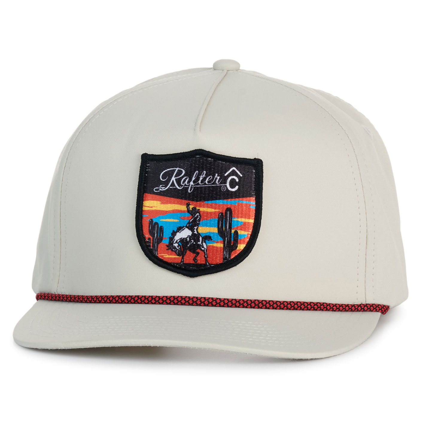 Rafter C Bone on Bone Desert Sunset Logo Patch Cap - Image 1
