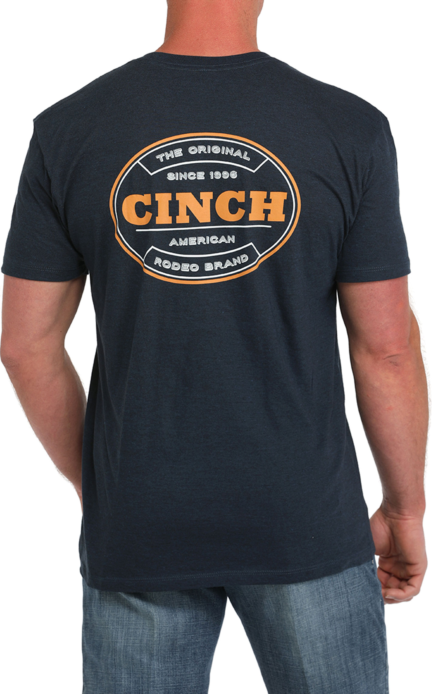 Cinch Men's Midnight Navy Oval Logo Graphic T-Shirt - Image 1
