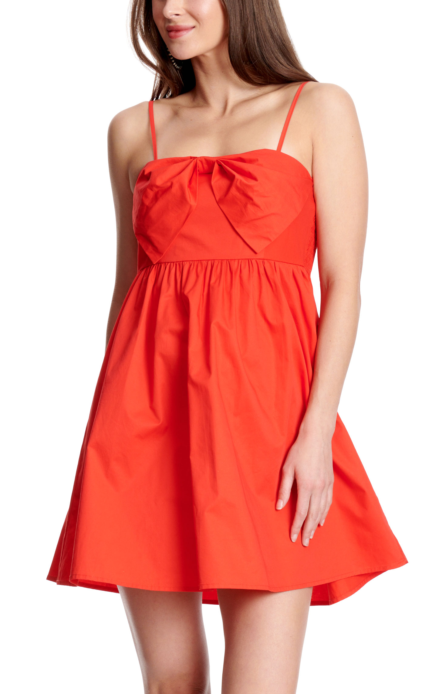 Newbury Kustom Women's Red Bow Smocked Dress - Image 1
