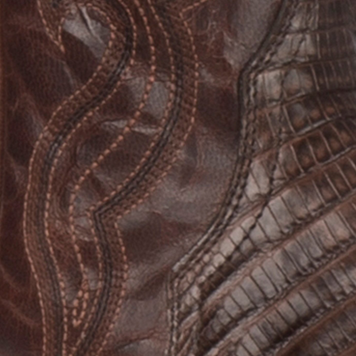 Cavender’s Women’s Triad Chocolate Lizard Exotic Snip Toe Cowboy Boots  - Image 1