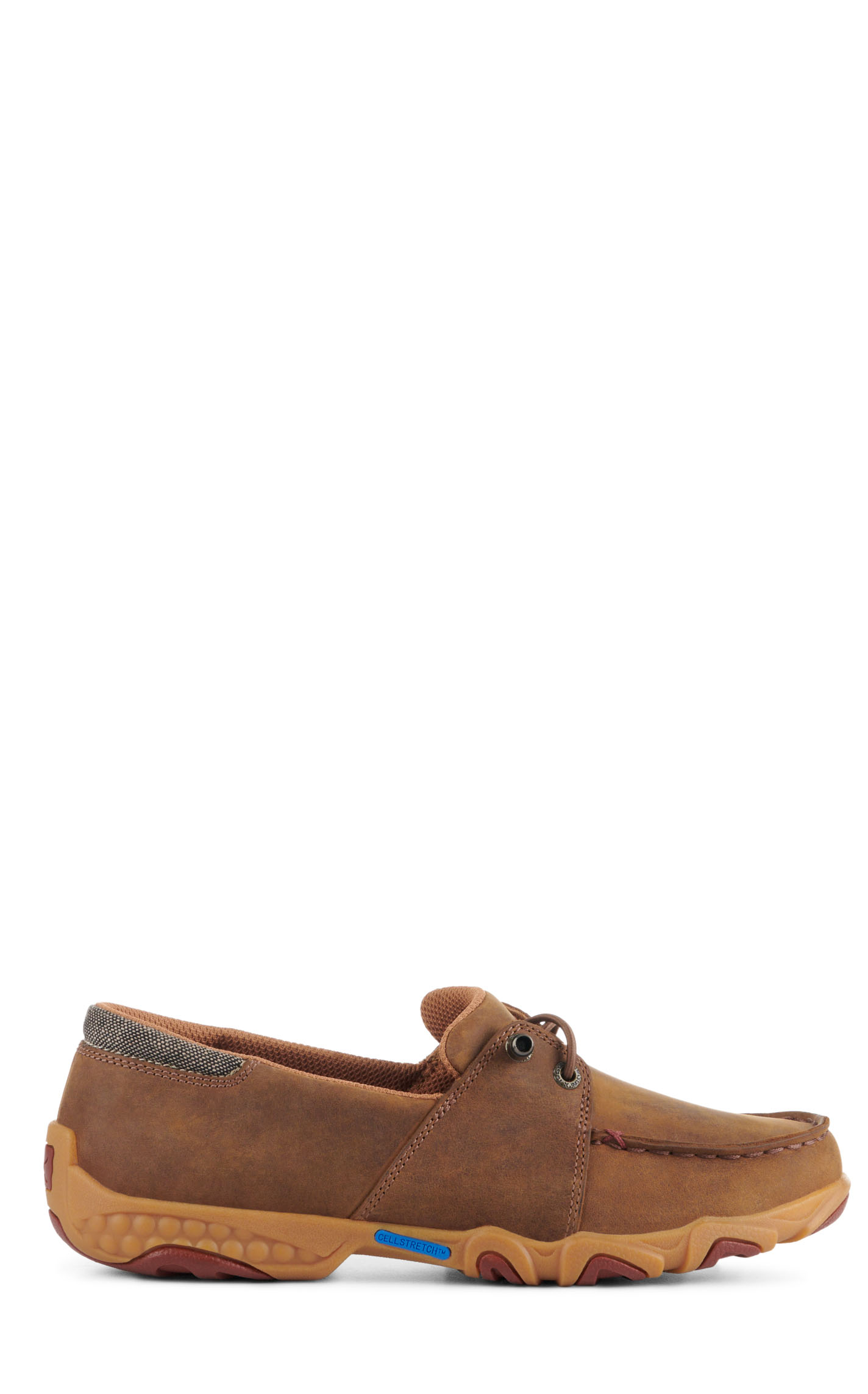 Twisted X Women's Pecan and Eco Dust Cell Stretch Moc Toe Casual Shoes - Image 1