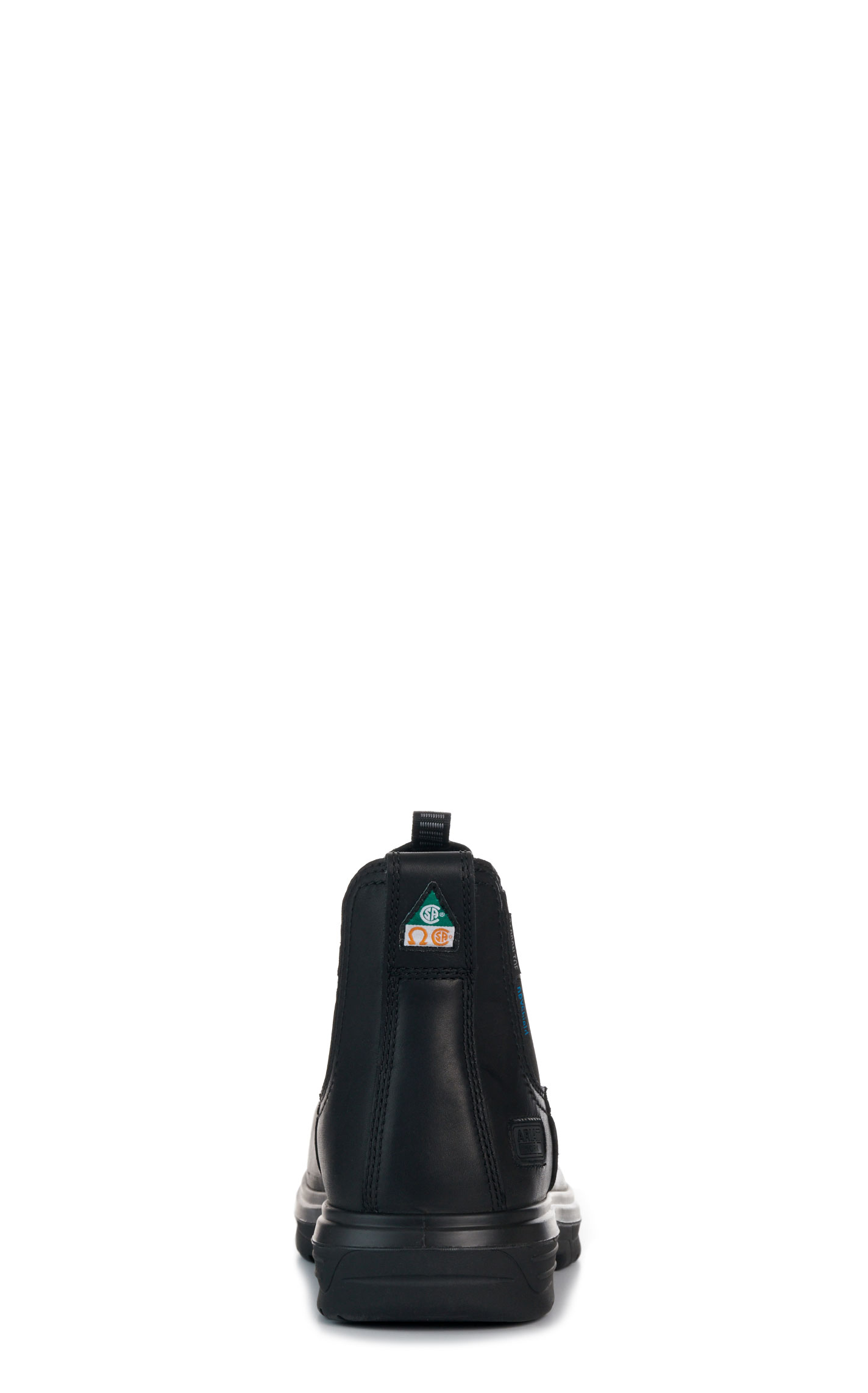 Ariat Men’s Turbo Black Waterproof Round Carbon Toe Chelsea Work Boots - Image 1