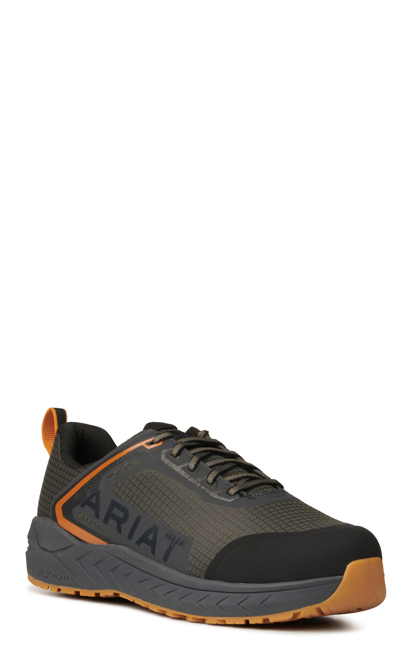 Ariat Men's Outpace Gunmetal Gray Round Composite Toe Lace Up Work Shoe - Image 1