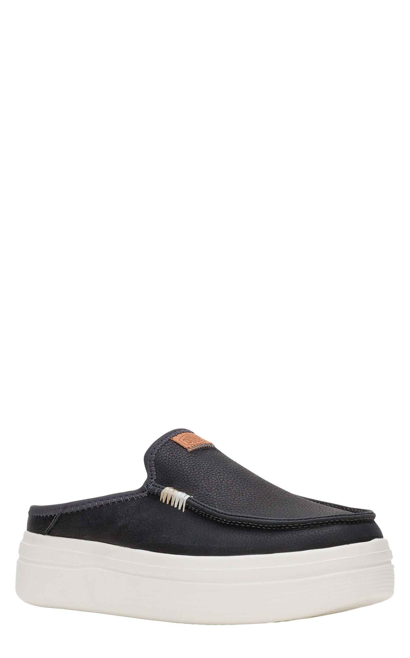 Hey Dude Women's Austin Lift Black Slip On Moc Toe Casual Shoes - Image 1