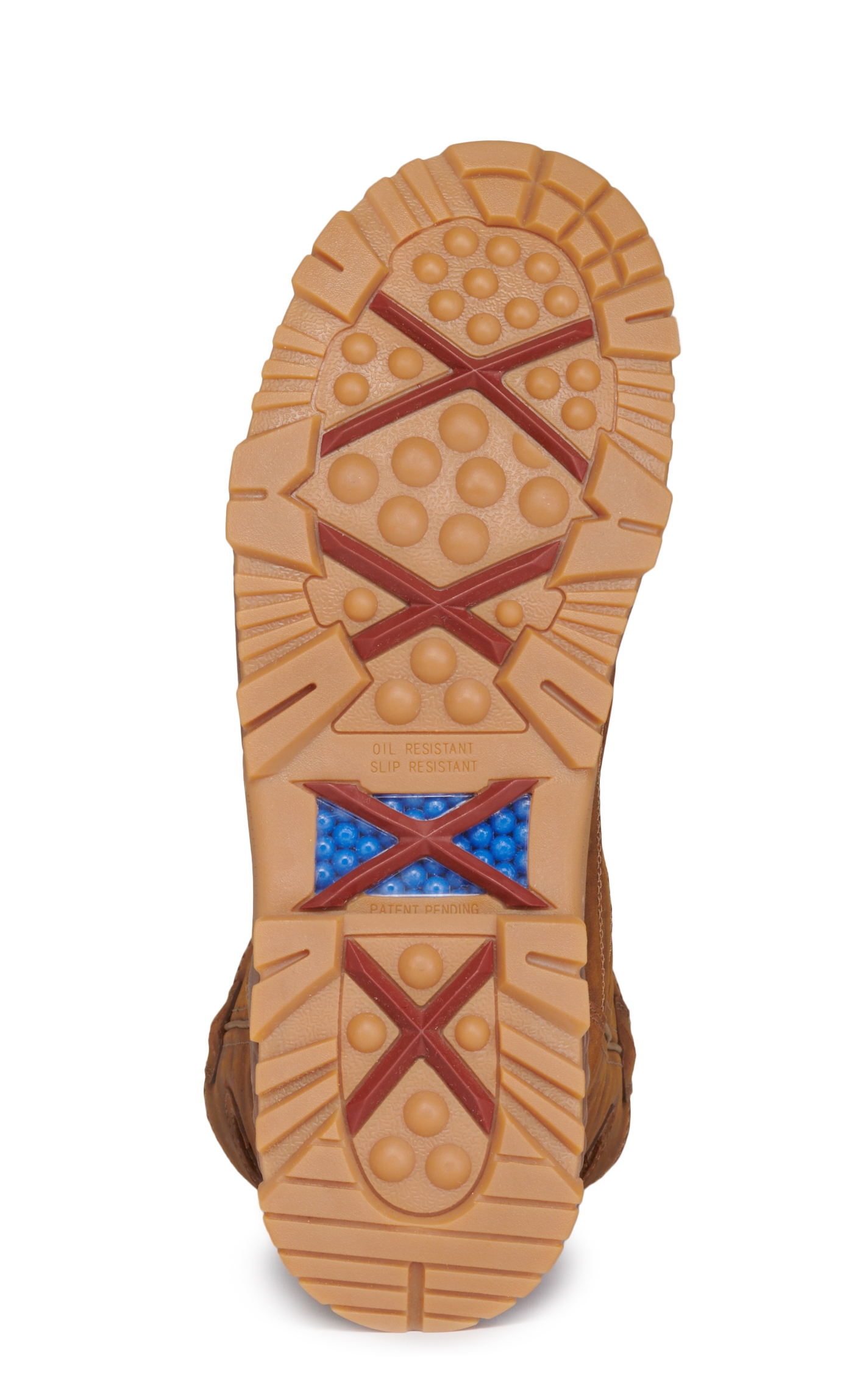 Twisted X Men's Distressed Saddle Brown CellStretch MetGuard Round Nano Composite Toe Work Boot - Image 1