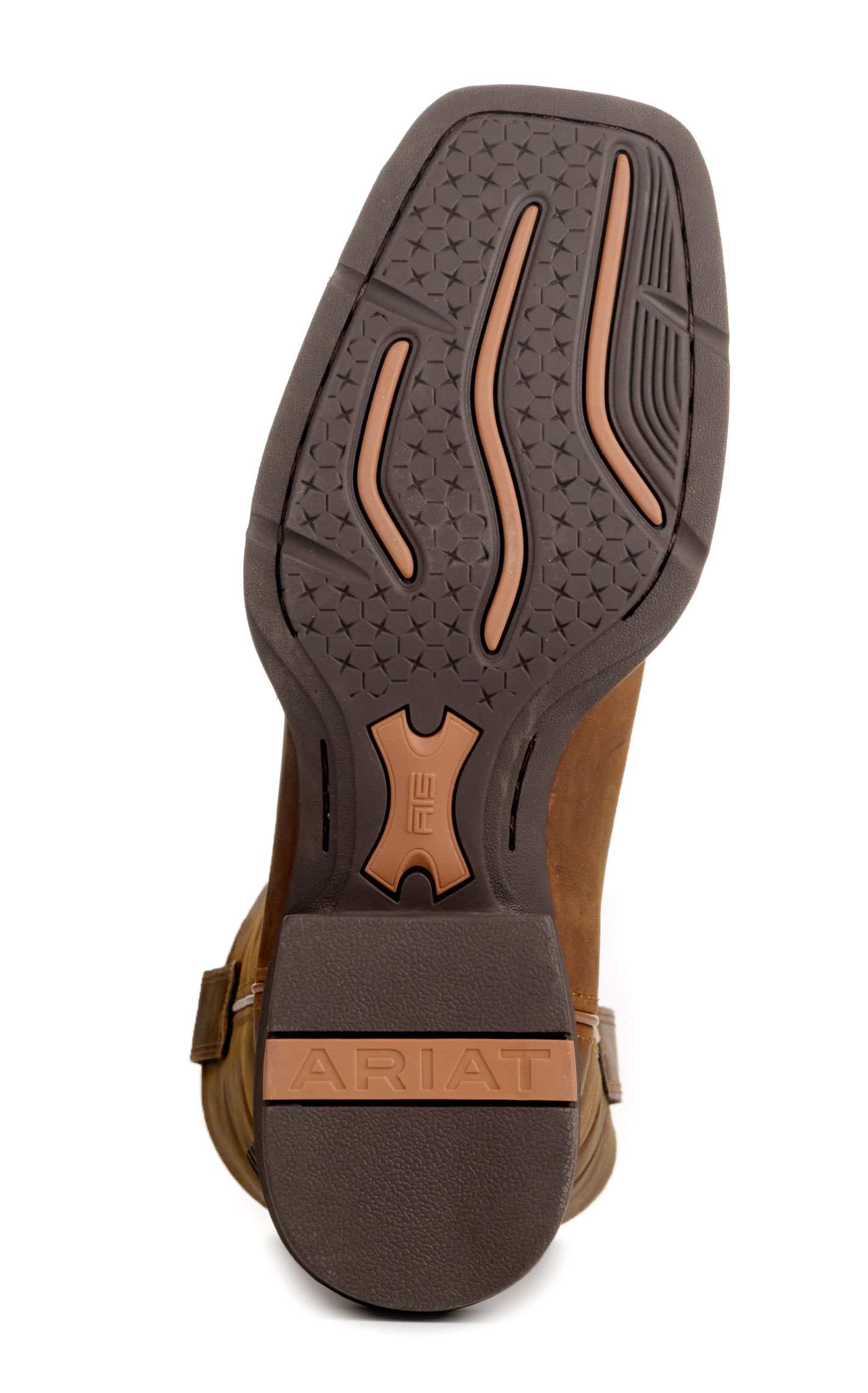 Ariat Men's Distressed Brown Sport Freedom Wide Square Toe Cowboy Boots - Image 1
