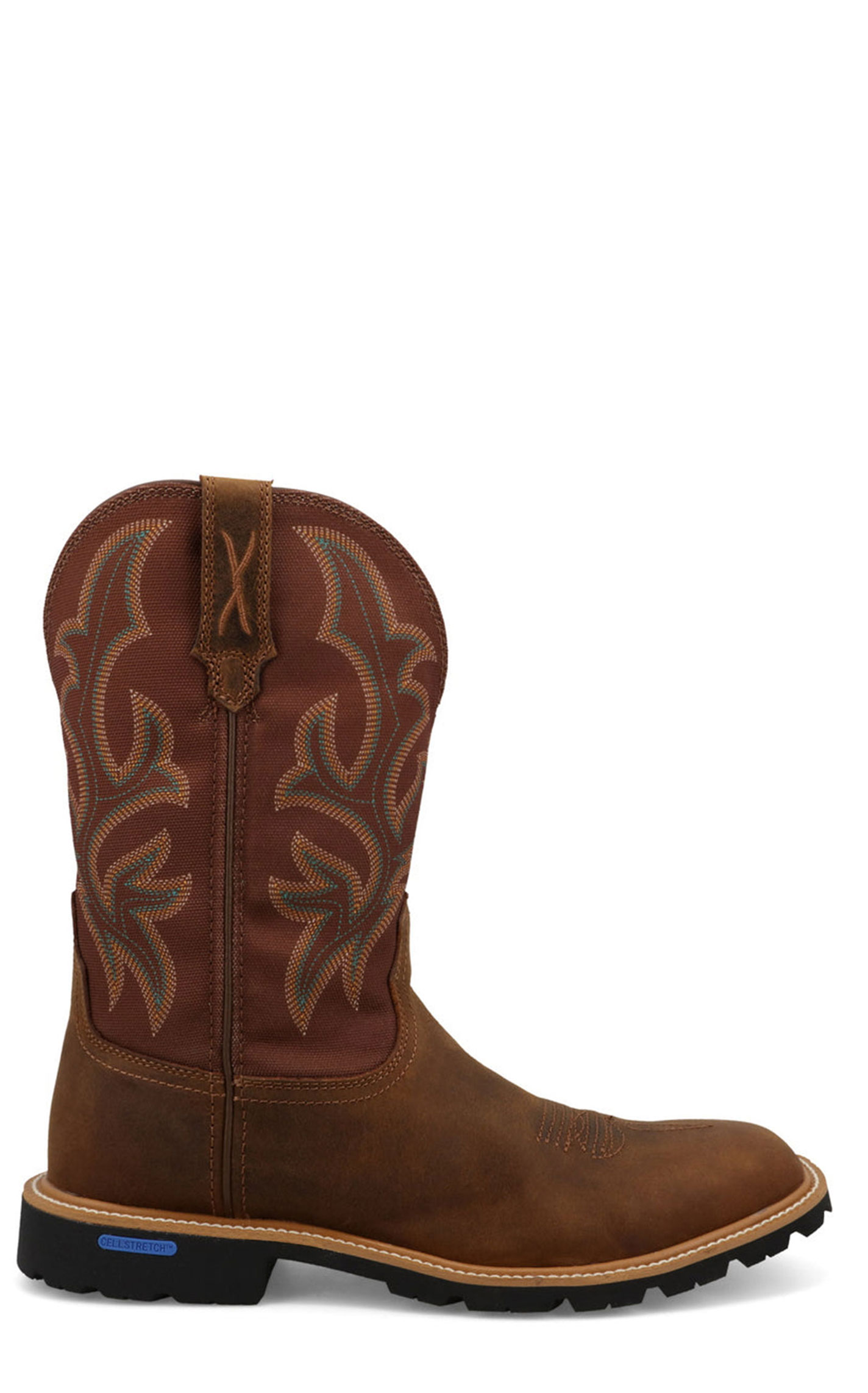 Twisted X Men's Hickory Tech X Performance Wide Square Toe Cowboy Boots - Image 1