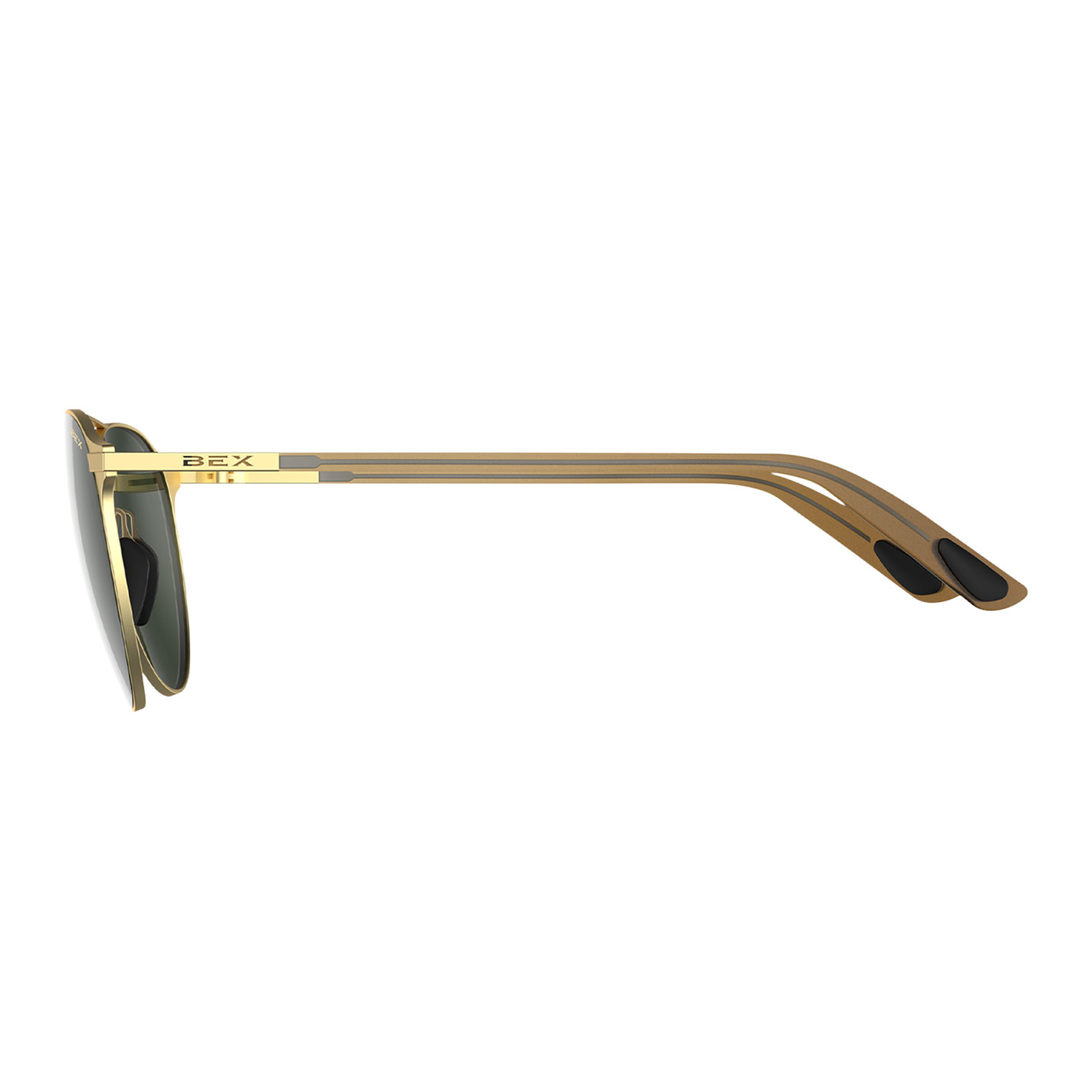 Bex Demi OTG Gold & Forest Sunglasses - Image 1