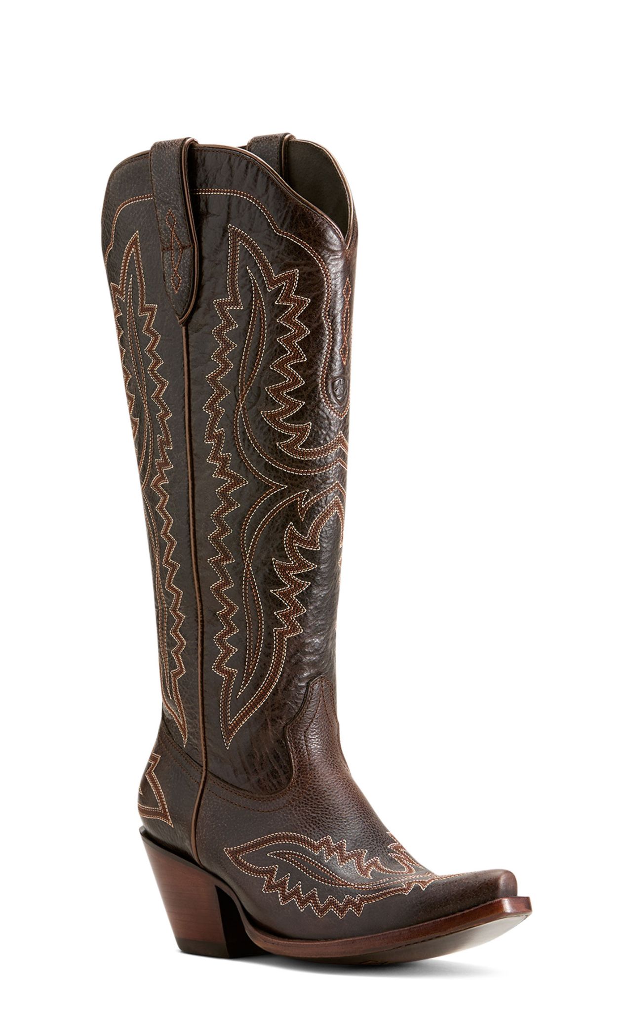 Ariat Women’s Casanova Rich Chocolate Snip Toe Tall Cowboy Boots - Image 1