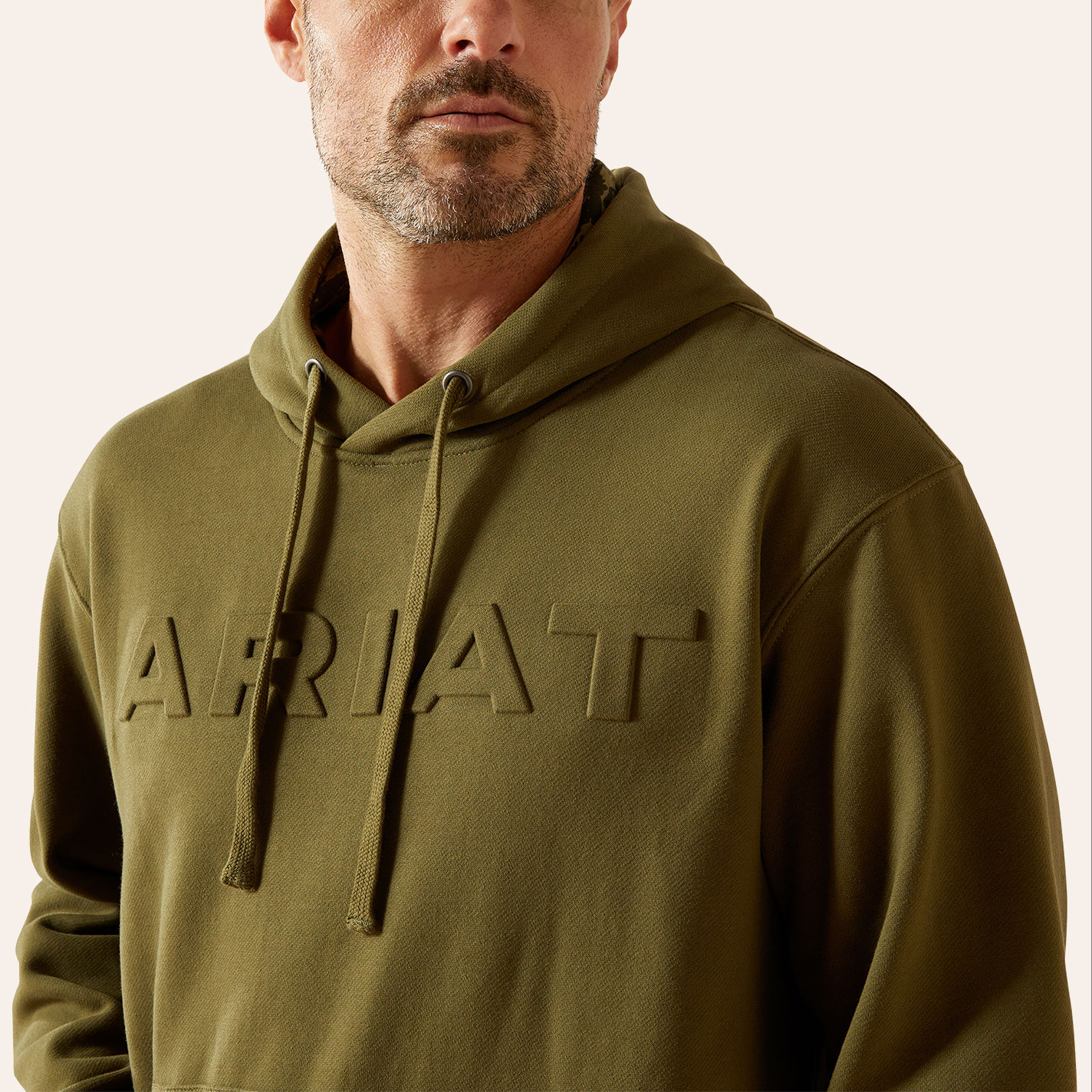Ariat Men's Winter Moss Embossed Logo Hoodie - Image 1