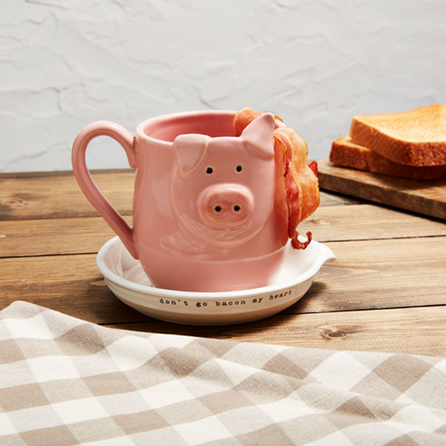 Mudpie Pink Pig Microwave Bacon Cooker  - Image 2
