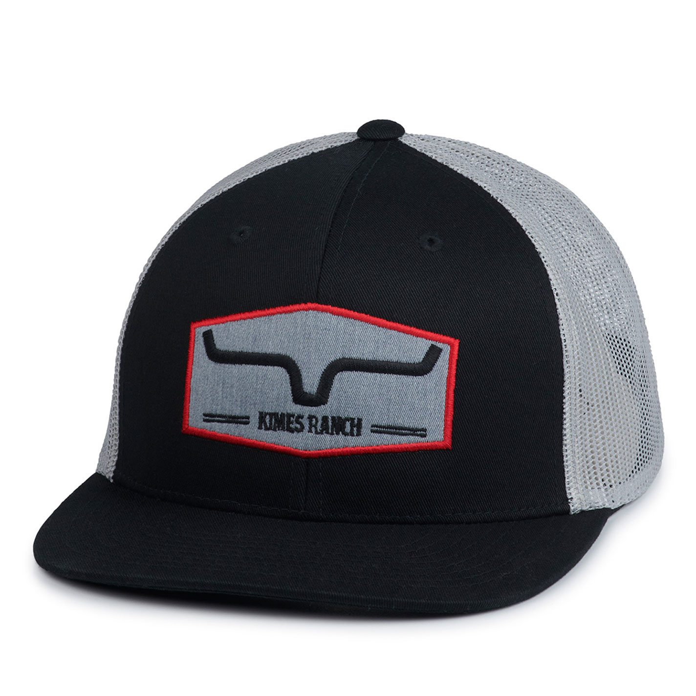 Kimes Ranch Replay Trucker Black and Gray Cap - Image 1