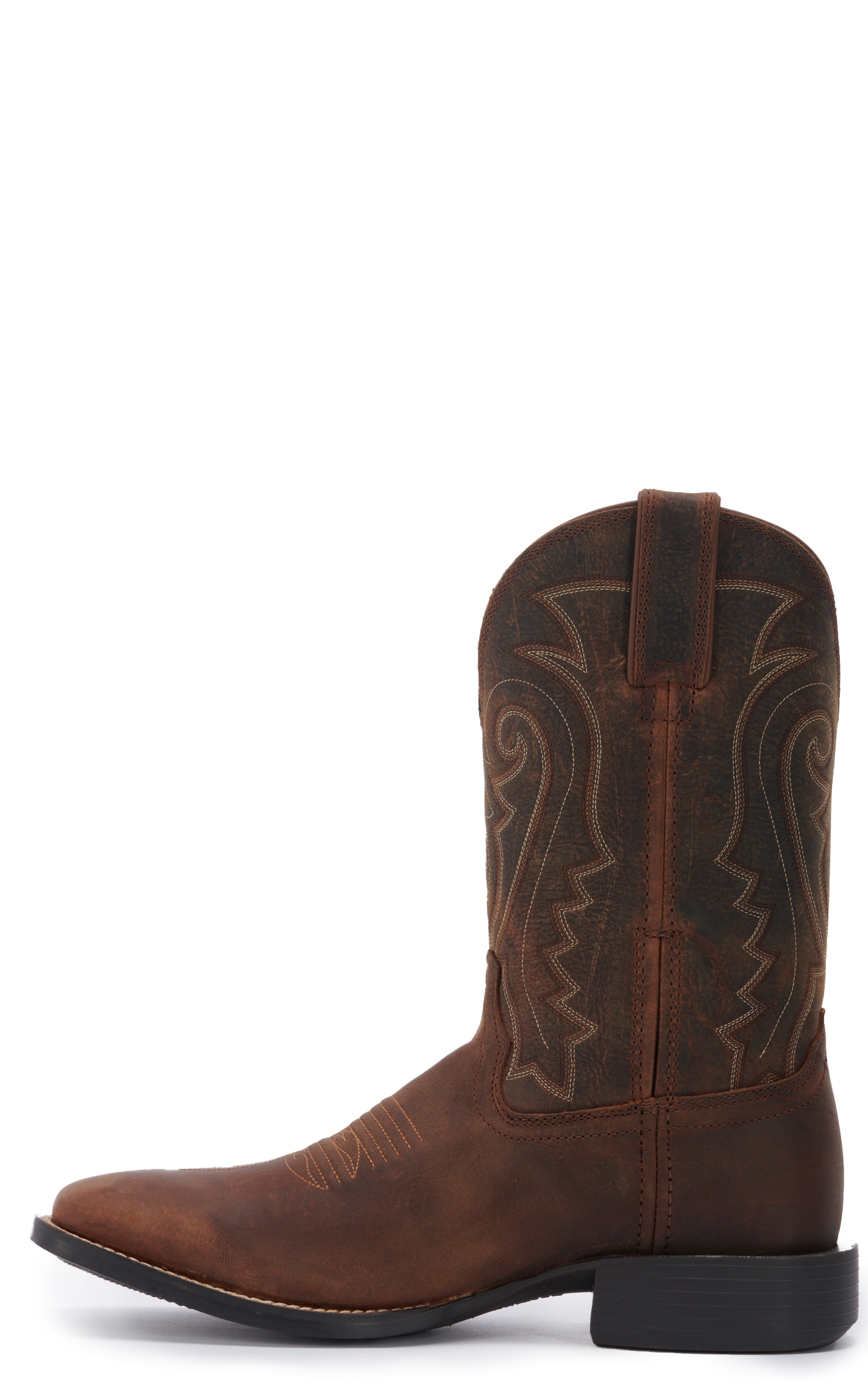 Durango Men's Westward Prairie Brown Wide Square Toe Cowboy Boots - Image 1