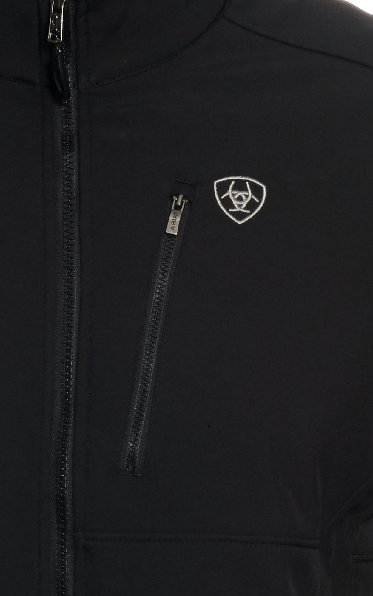 Ariat Men's Black Logo Softshell Jacket - Big & Tall - Image 1