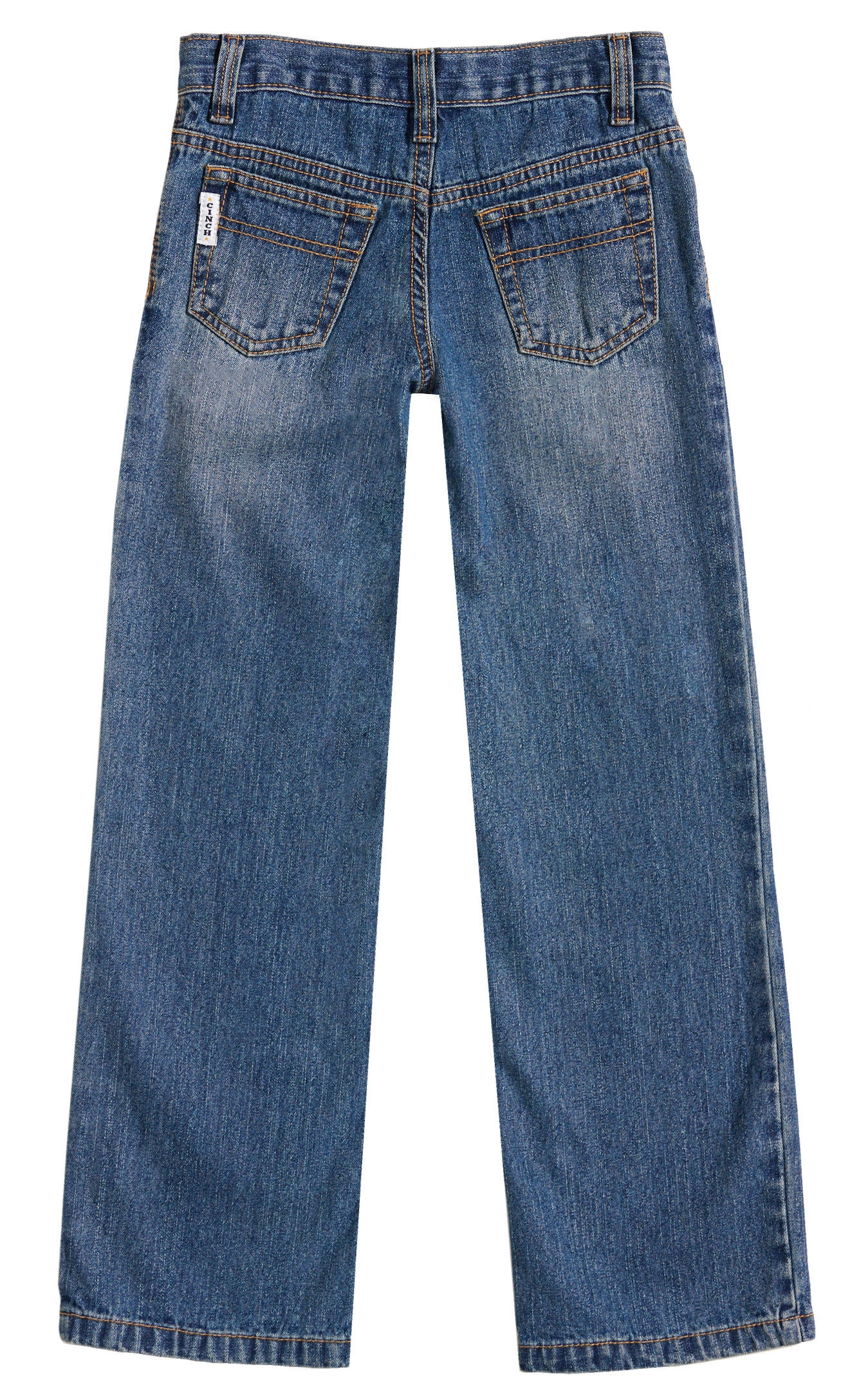 Cinch Boys' White Label Medium Wash Regular Fit Straight Leg Jeans (8-16) - Image 1