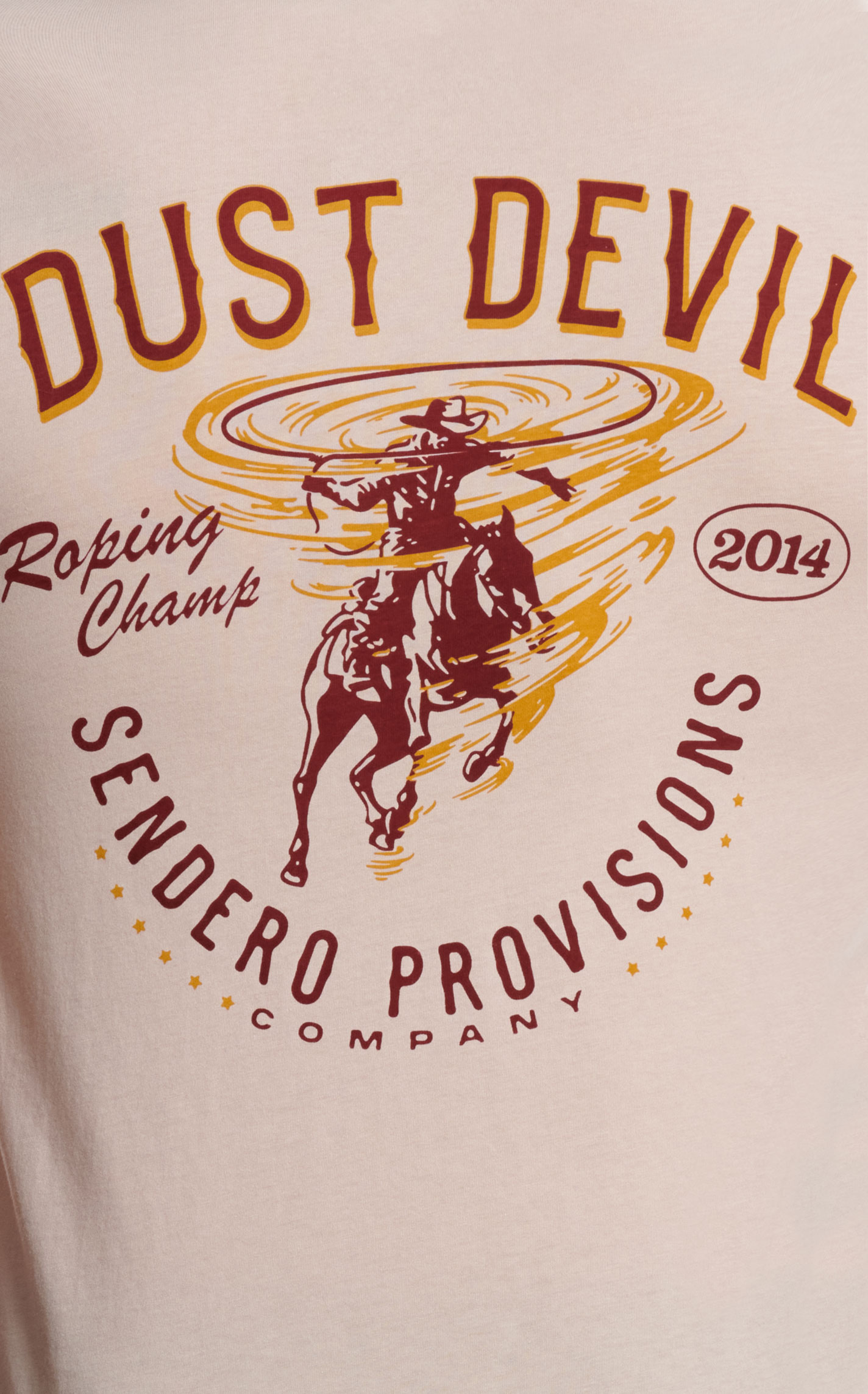 Sendero Provisions Co. Men's Toasted Sand Dust Devil Logo Graphic T-Shirt - Image 1
