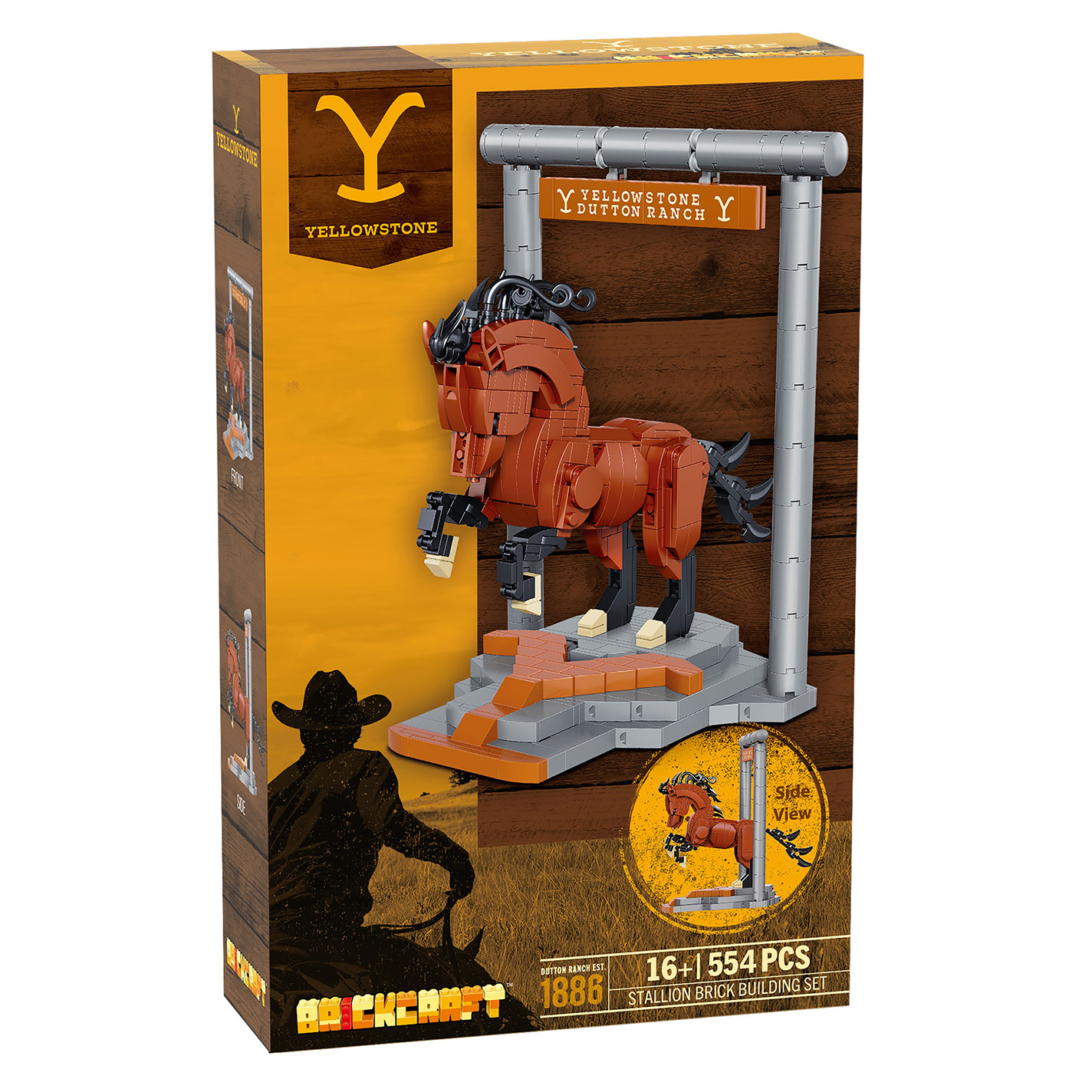 Brickcraft Yellowstone Dutton Ranch Horse Brick Building Kit - Image 2