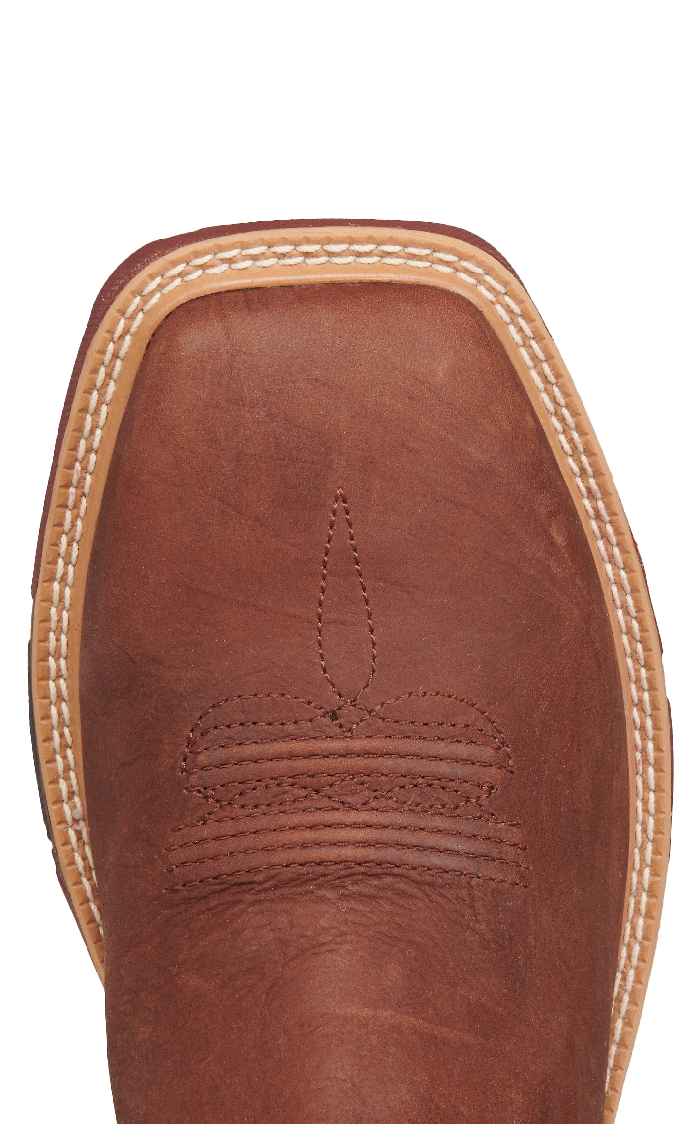 Twisted X Men's Mocha and Slate Green Barbwire Embroidery CellStretch Wide Square Toe Work Boots - Image 1