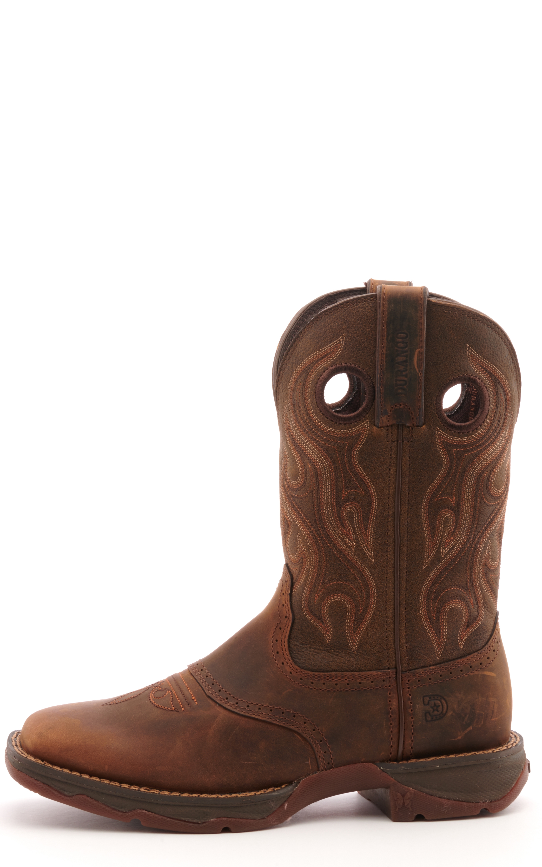 Durango Women's Rebel Trail Brown Wide Square Toe Cowboy Boots - Cavender's Exclusive - Image 1