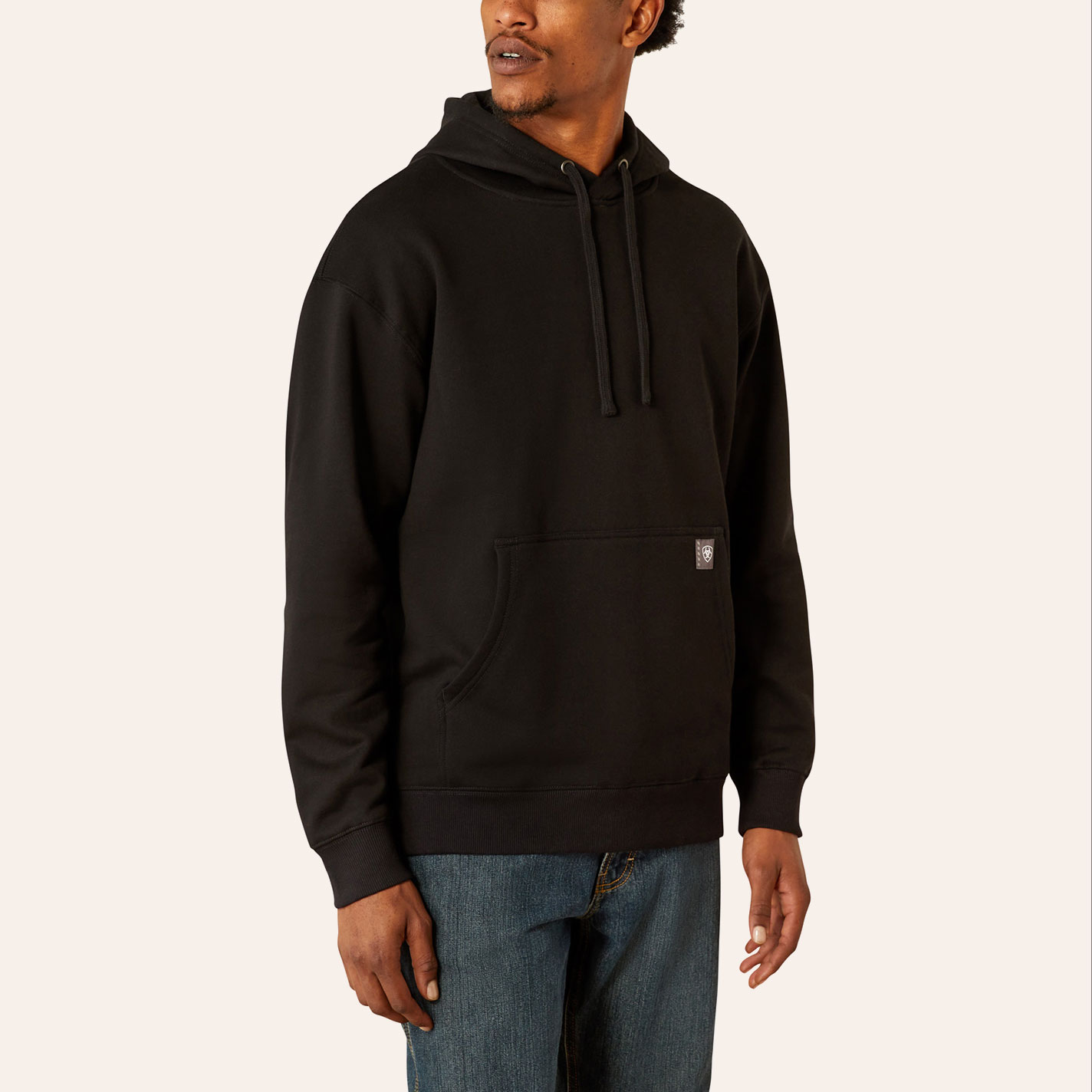Ariat Men's Rebar Workman Hardhead Black Work Hoodie - Image 1