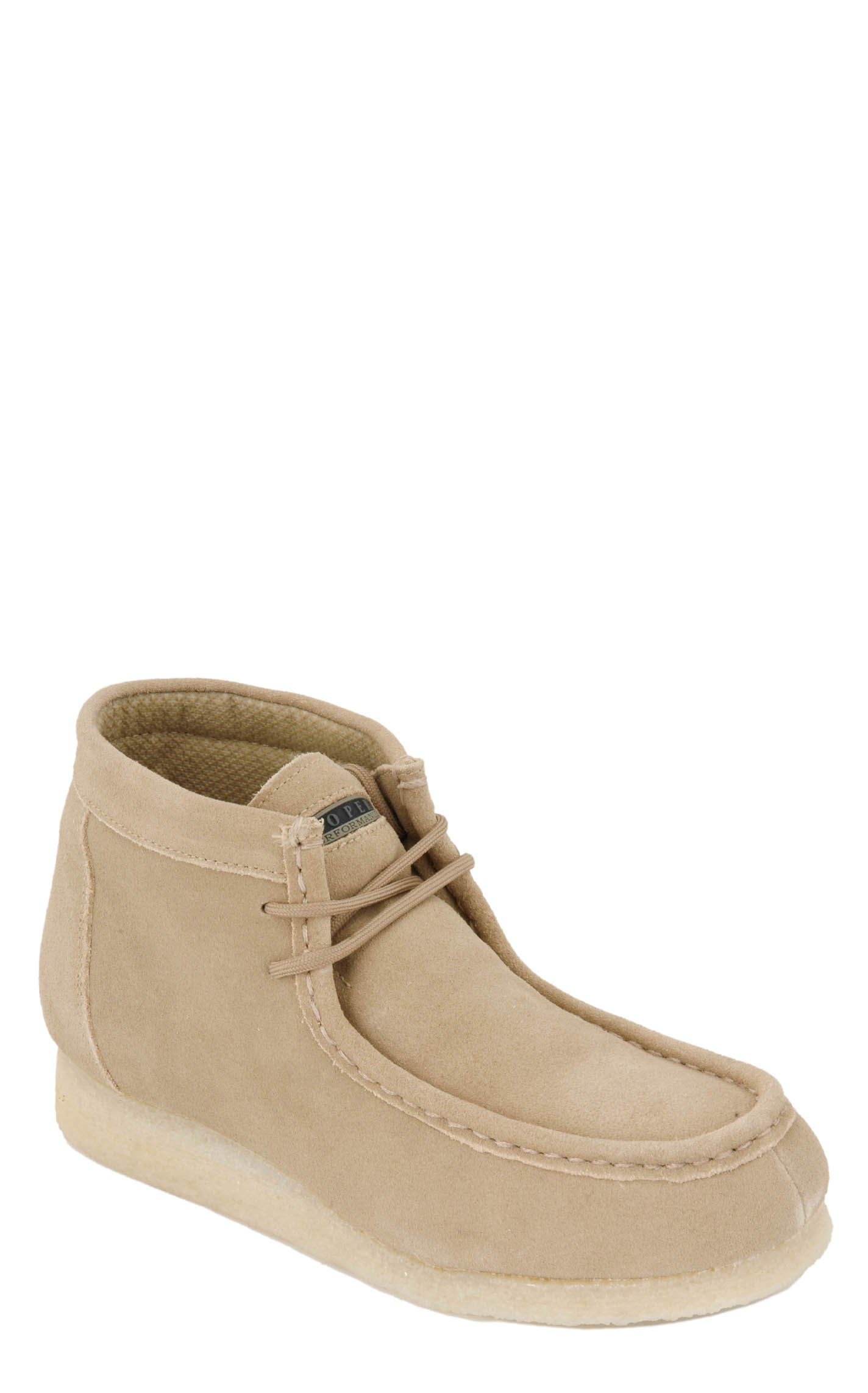Roper Men's Light Tan Suede Desert Sticker Lace Up Casual Shoes - Image 1