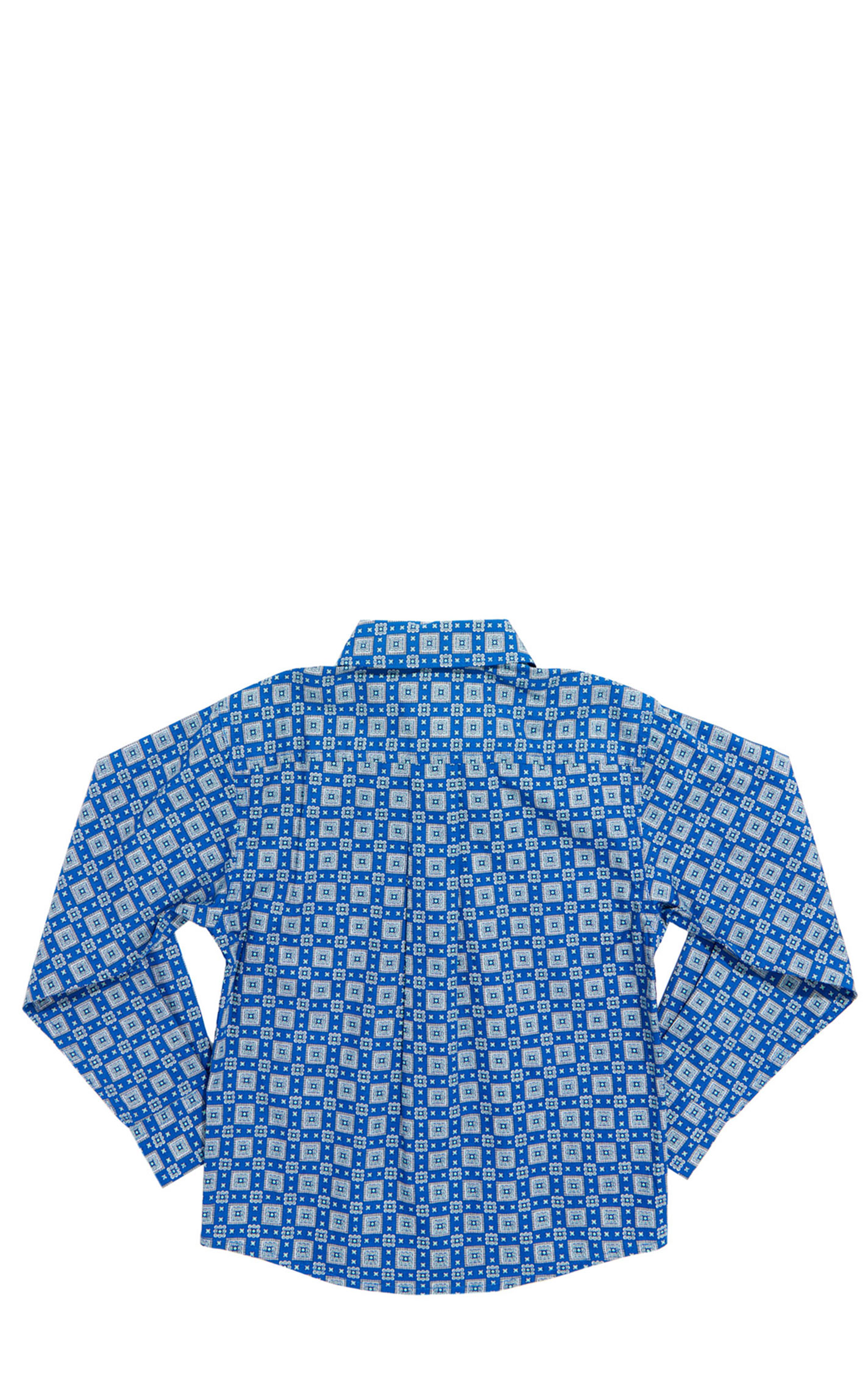 Cinch Boy's Royal Blue Toddler Boy's Geo Print Western Shirt - Image 1