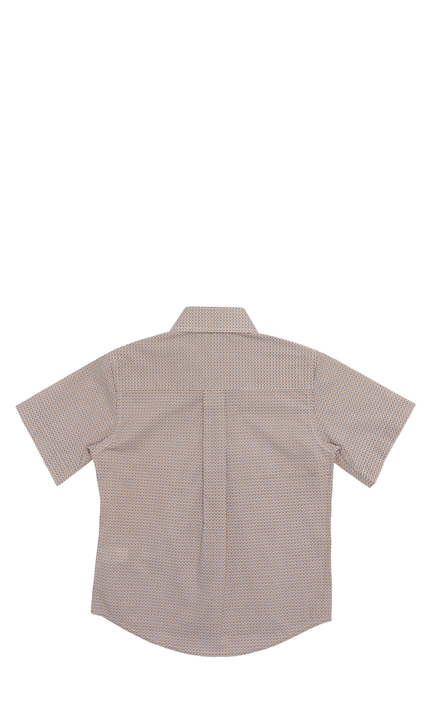 Wrangler Classic Boy's Khaki Geo Print Short Sleeve Shirt - Image 1