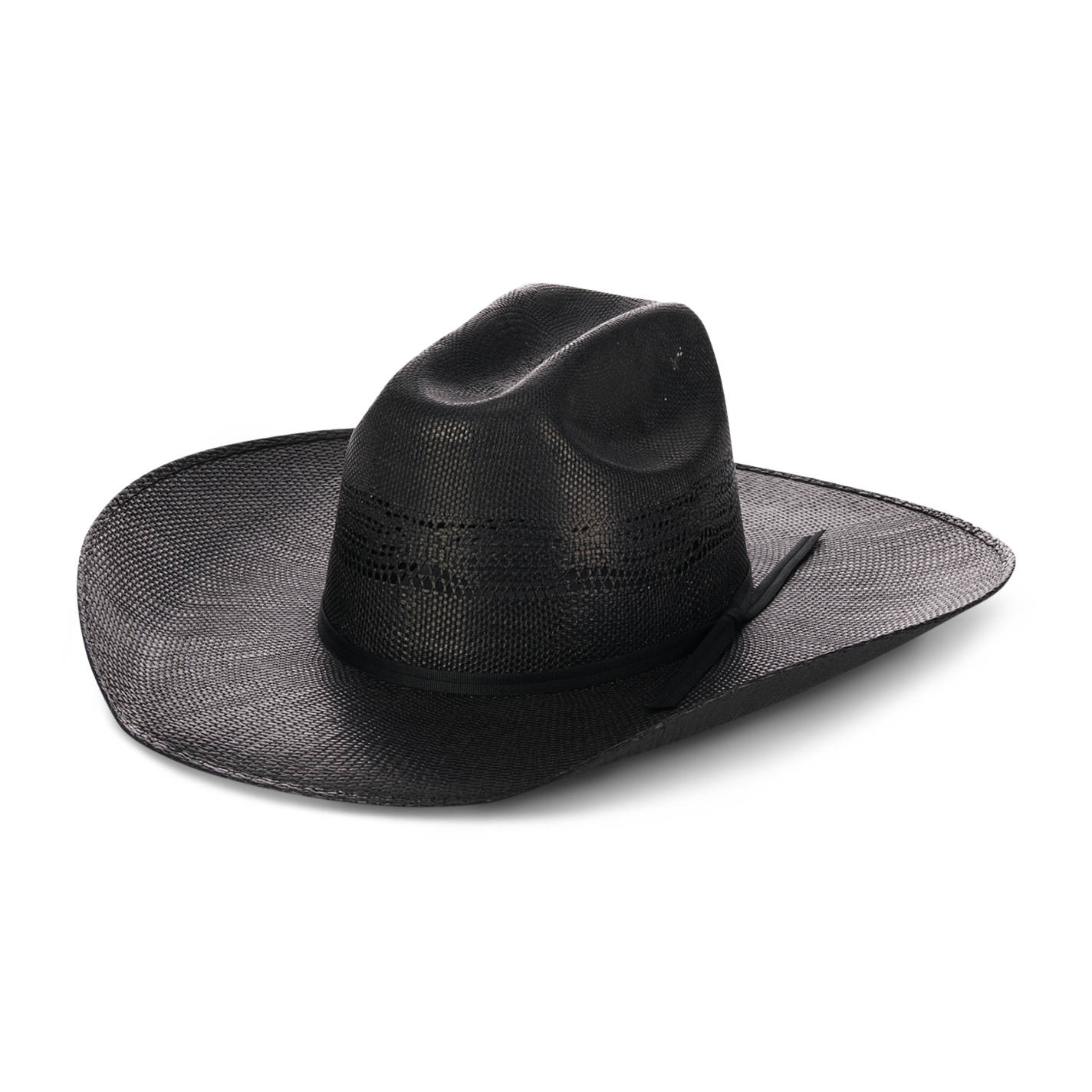Twister Youth Black Bangora Straw Hat - Image 1