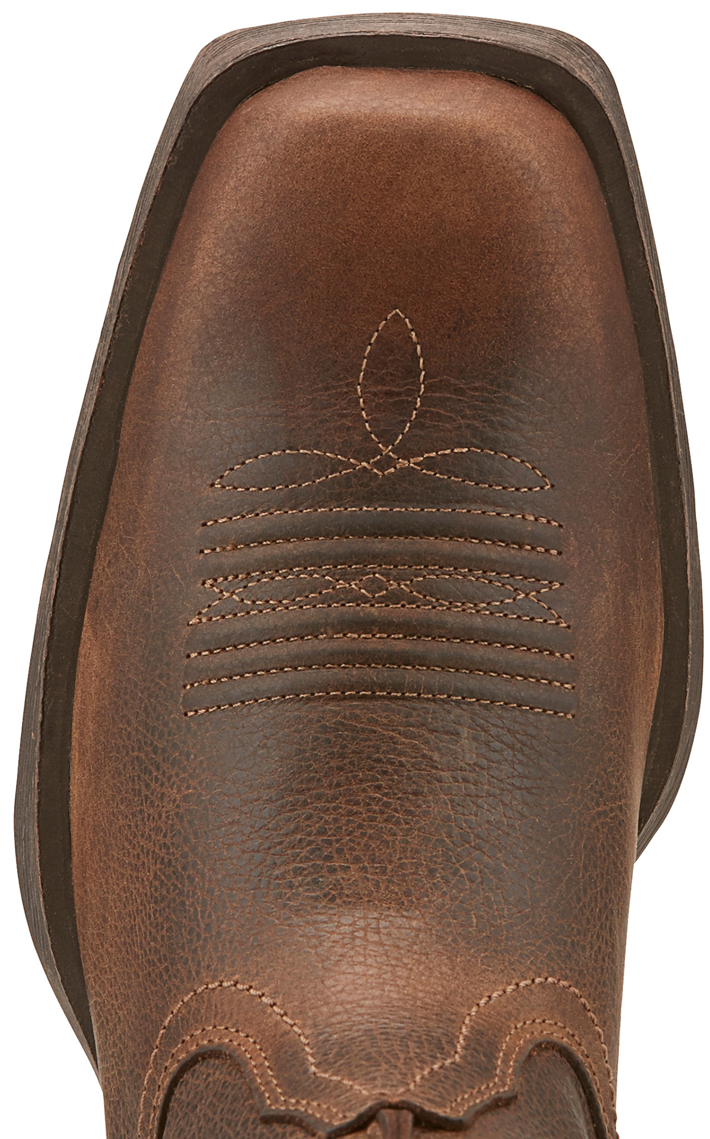 Ariat Men's Rambler Wicker Brown Square Toe Cowboy Boots - Image 1