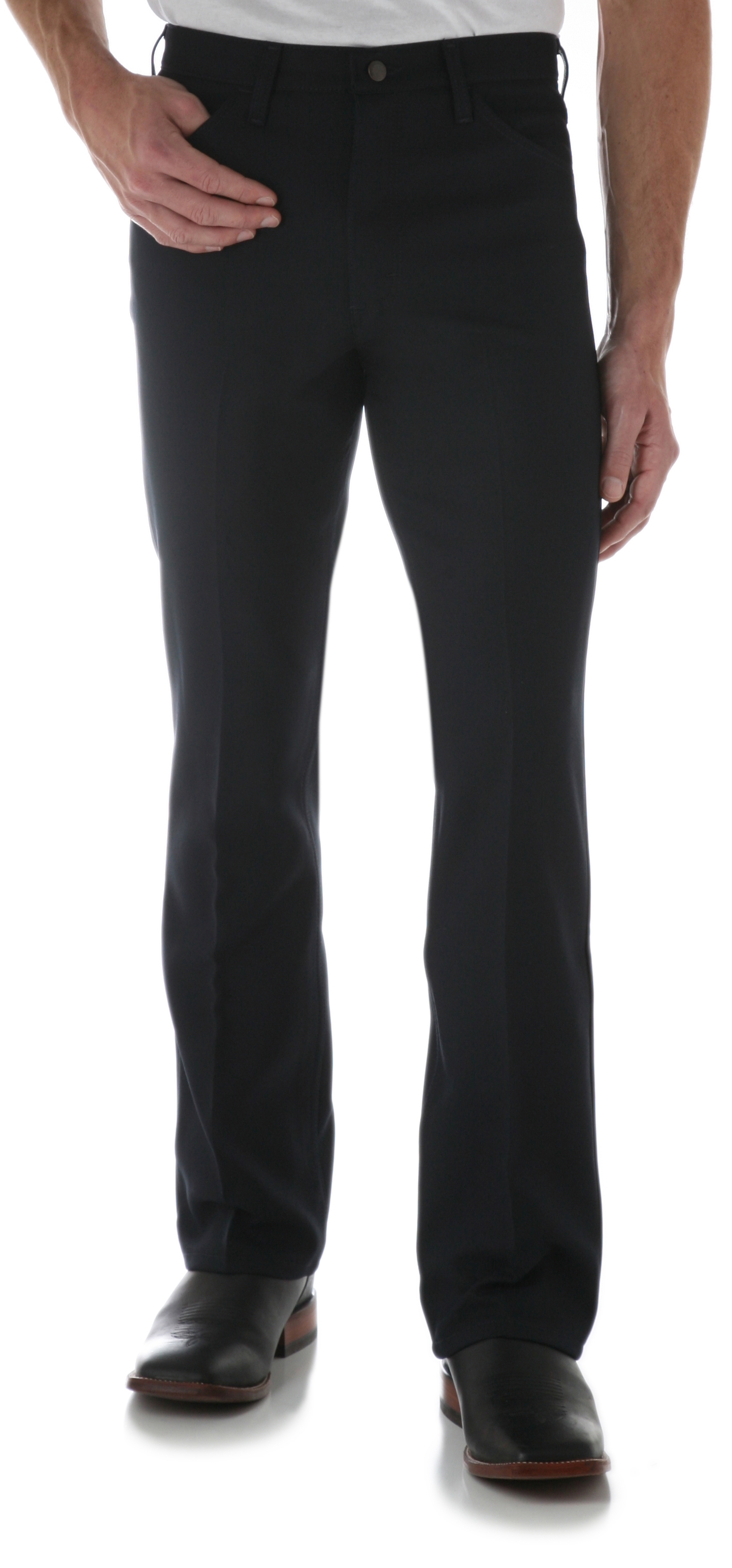 Wrangler Wrancher Navy Blue Dress Pants - Image 1