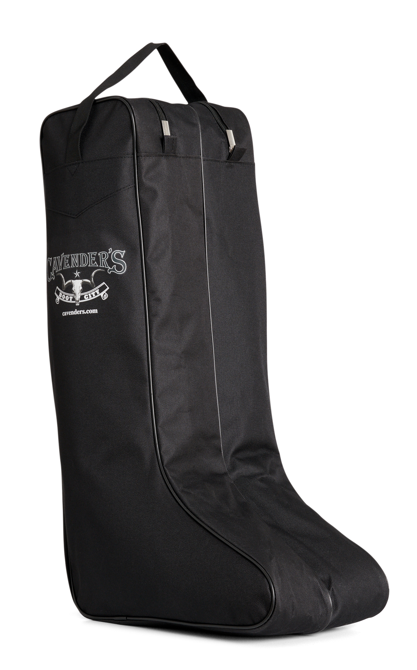 Cavender's Women's Black Tall Cavender's Logo Boot Bag - Image 1