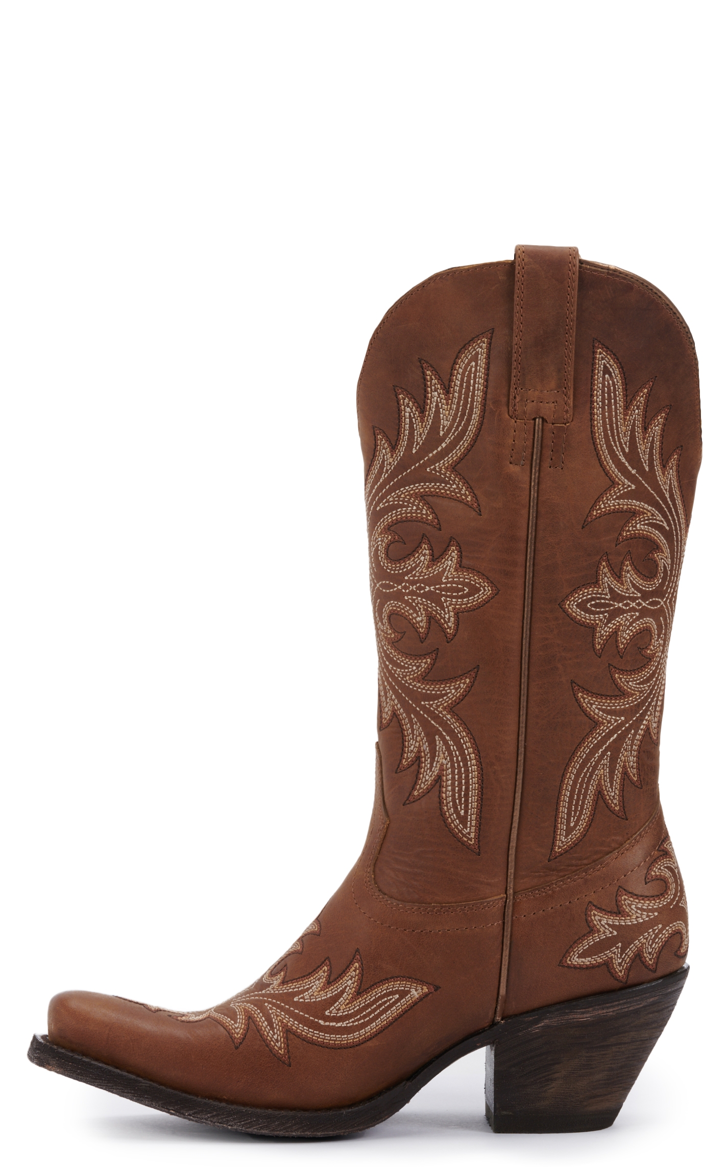 Ariat Women's Circuit Rosewood Natural Tan Square Toe Cowboy Boots - Image 1