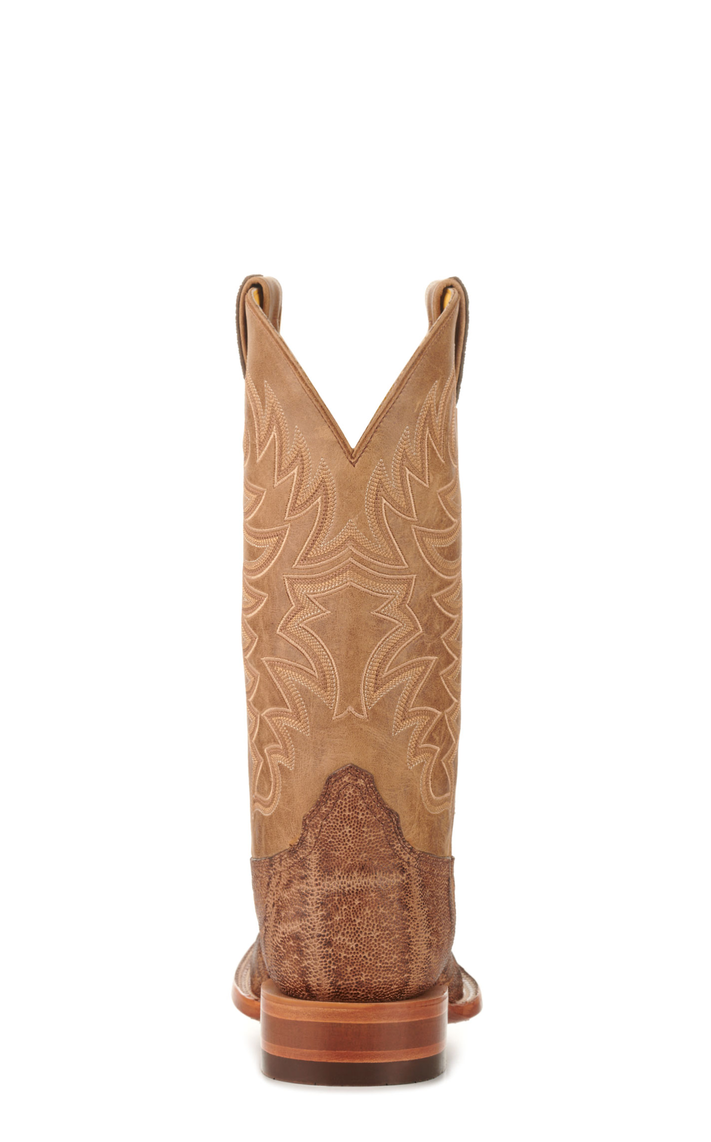 Cavender's Men's Endurance Honey and Tobacco Elephant Wide Square Toe Exotic Cowboy Boots - Image 1