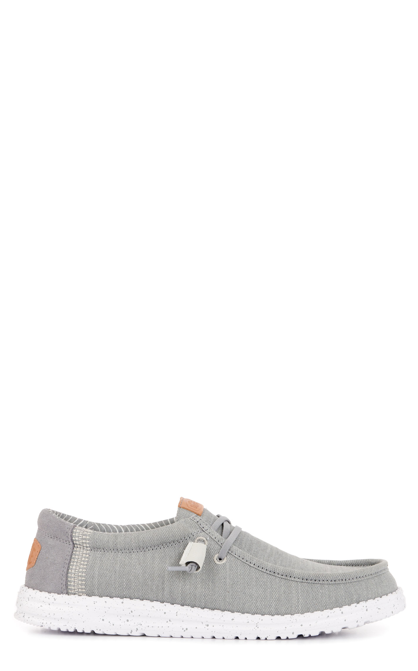 Hey Dude Men's Wally Elevated Gray Lace Up Casual Shoes - Image 1