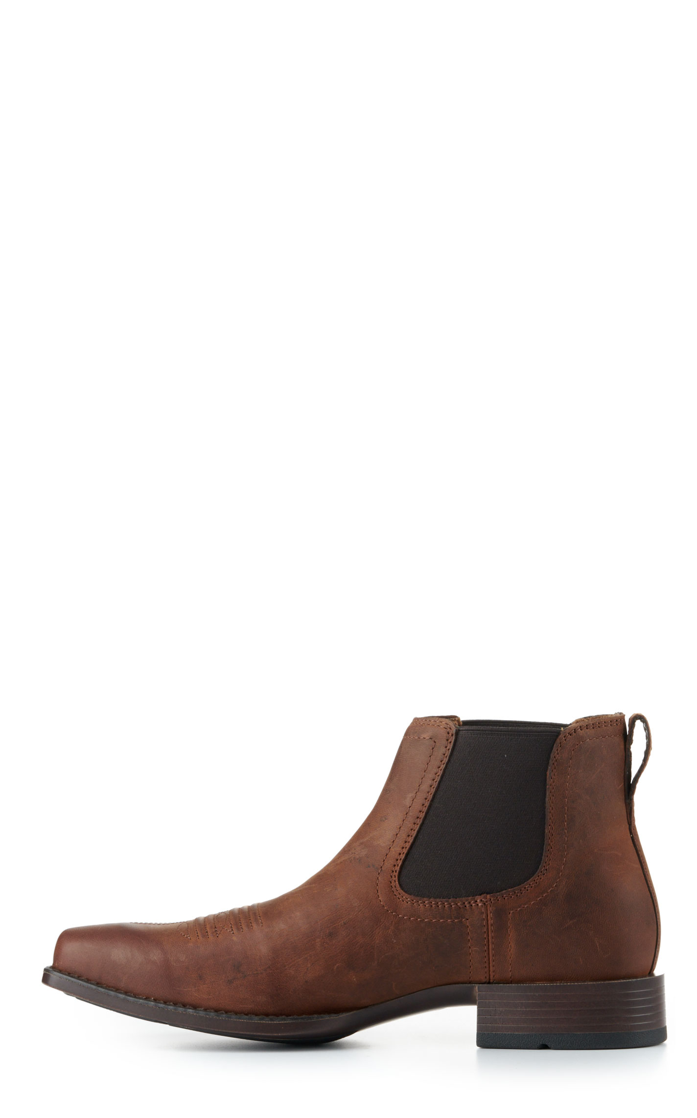 Ariat Men's Booker Ultra Rough Tan Bantamweight Wide Square Toe Chelsea Boots - Image 1