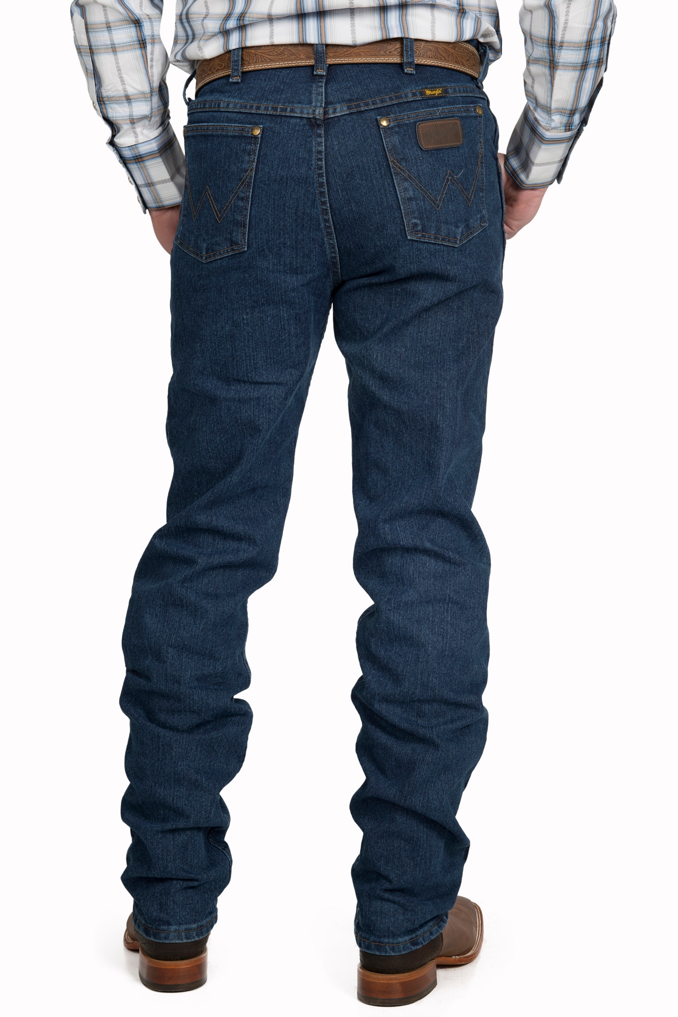 Wrangler Men's Advanced Comfort Cowboy Cut Mid Stone Wash Regular Fit Jean - Extended Sizes - Image 1