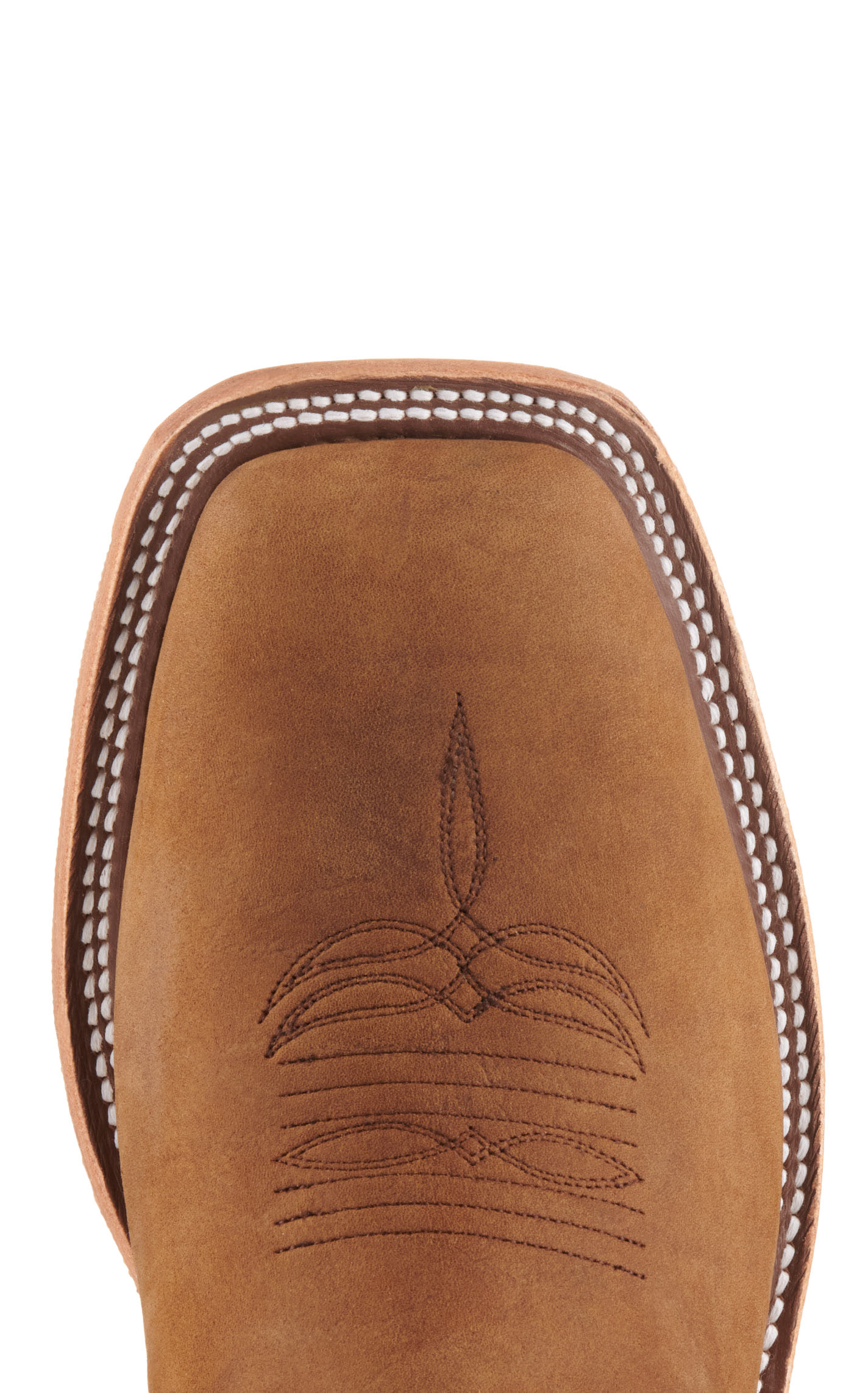 Anderson Bean Men's Natural Brown Bison and Bone Hybrid Sole Wide Square Toe Cowboy Boots - Image 1